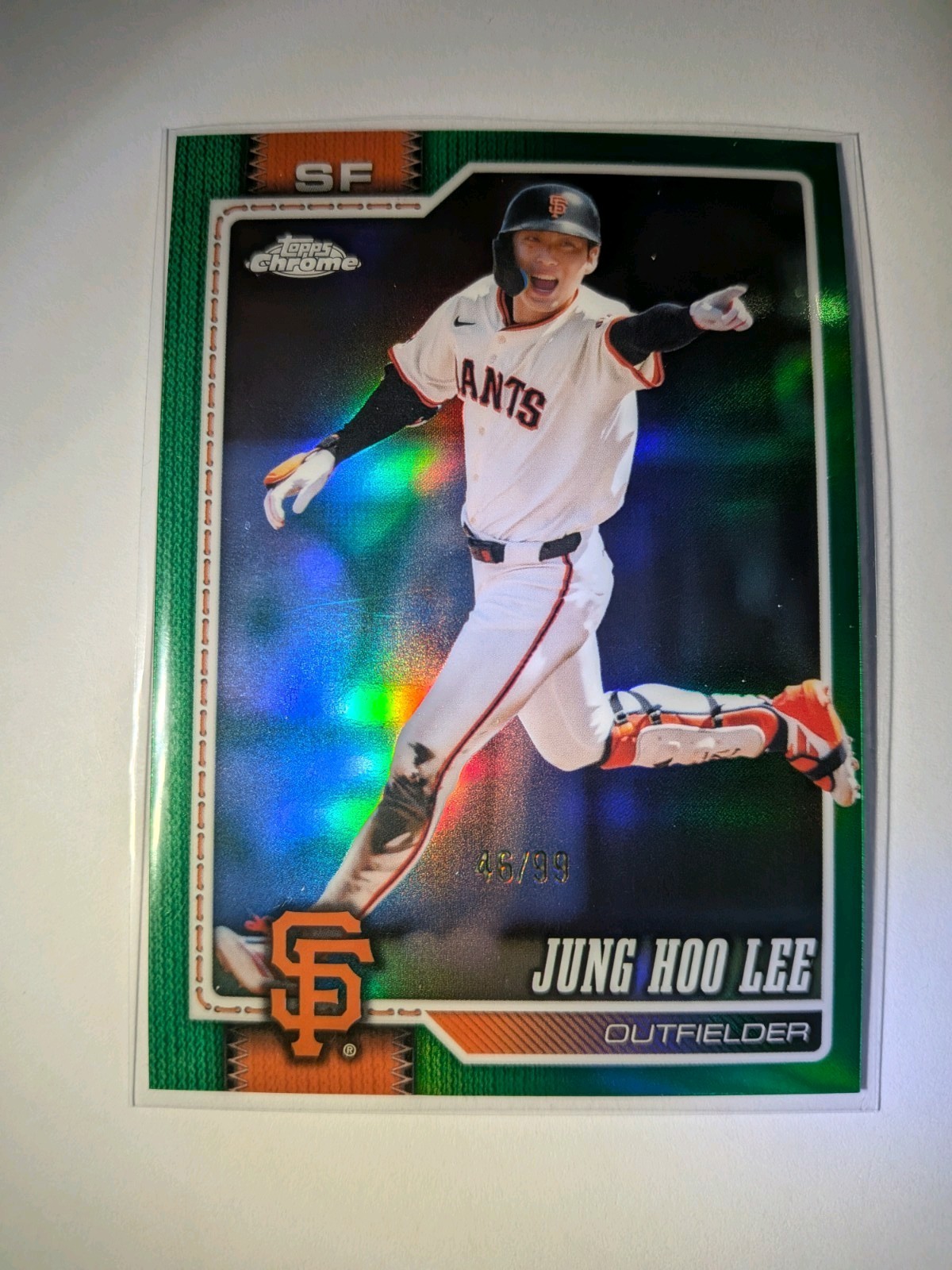 2025 Topps Chrome – Jung-Hoo Lee #119 Green Refractor /99