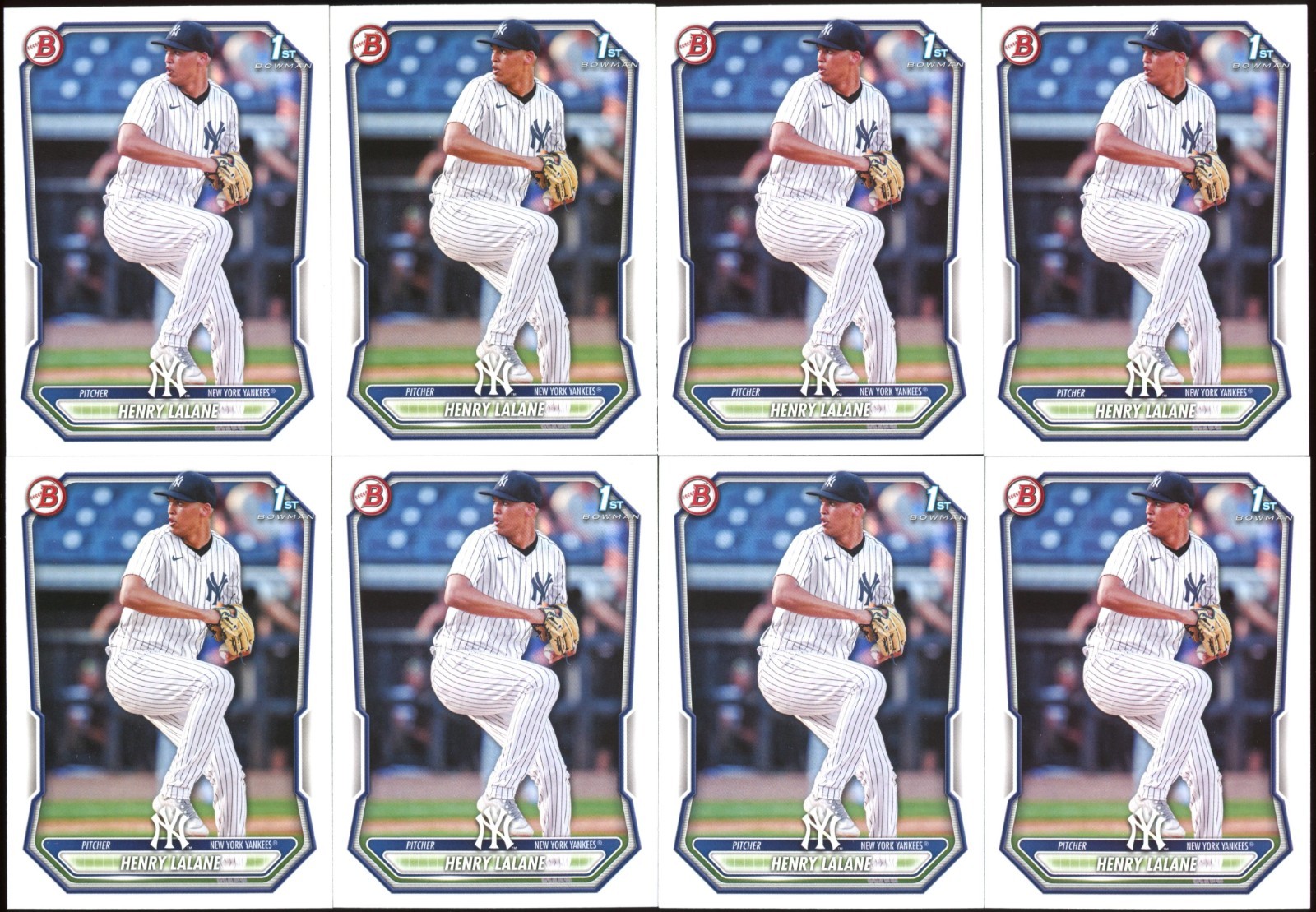 Henry Lalane 2026 Bowman BP-104 1st – 8 Card Lot