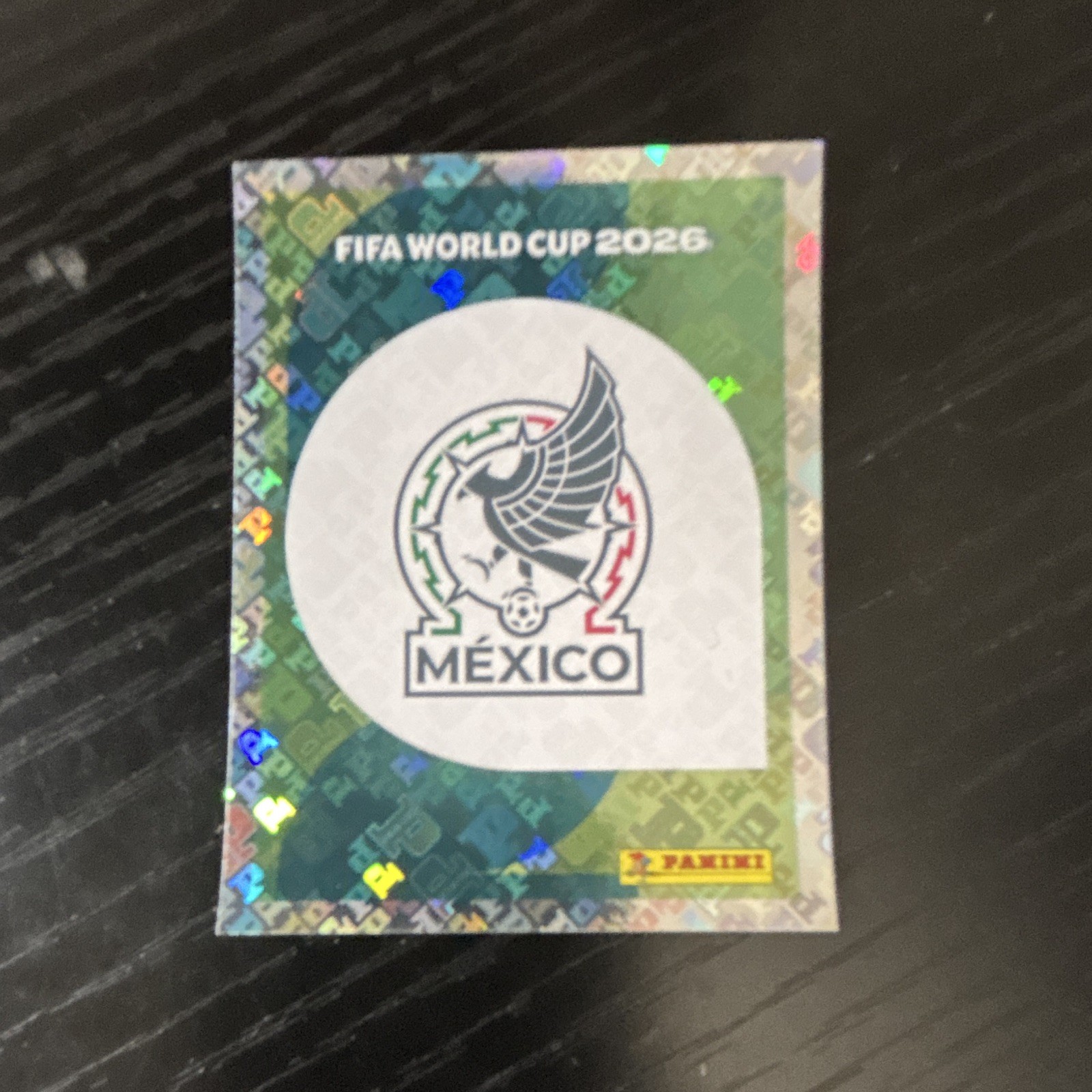 Panini FIFA World Cup 2026 Sticker Mexico MEX 1 Team Badge Foil