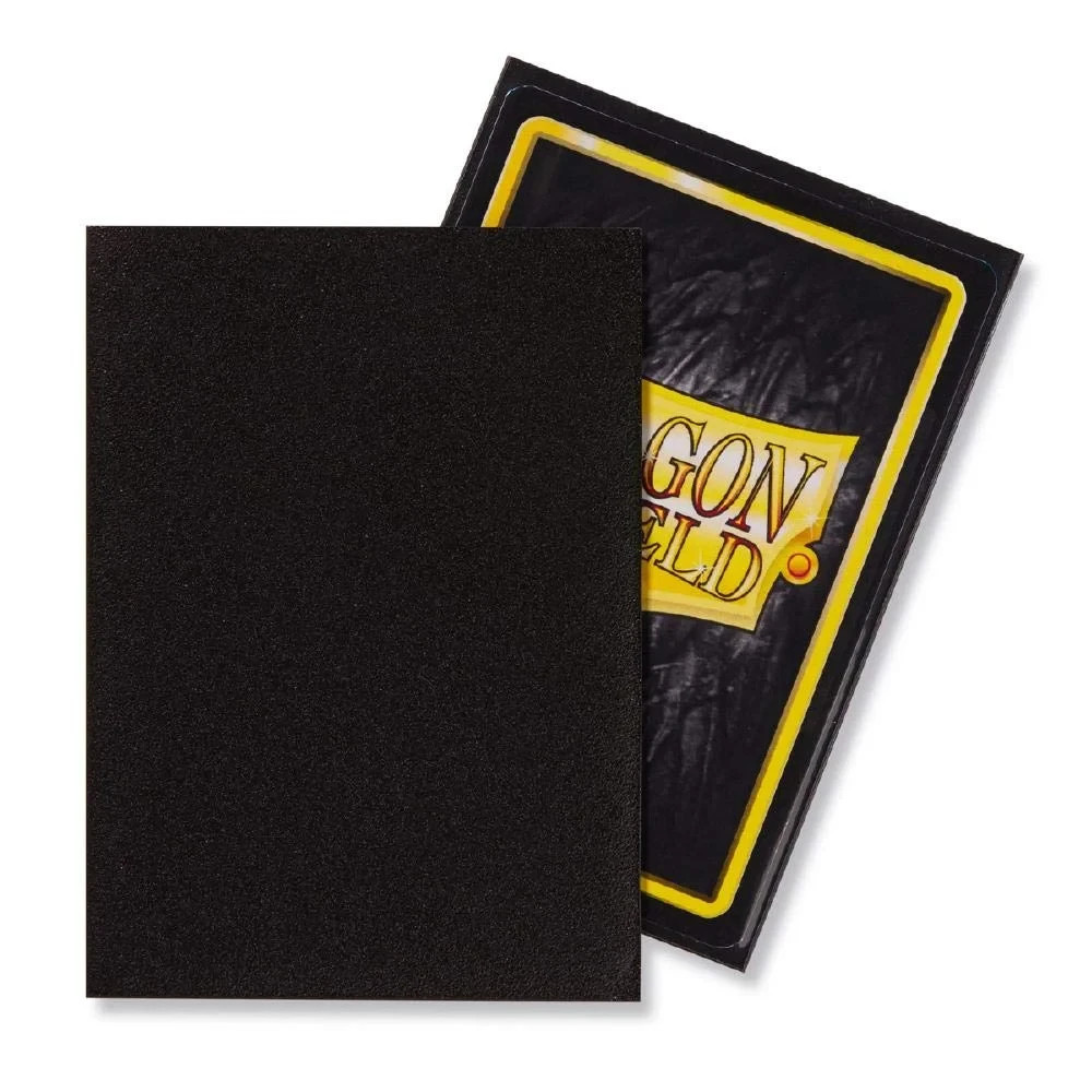 Dragon Shield 100CT Standard Size Deck Protector Matte Sleeves – Black