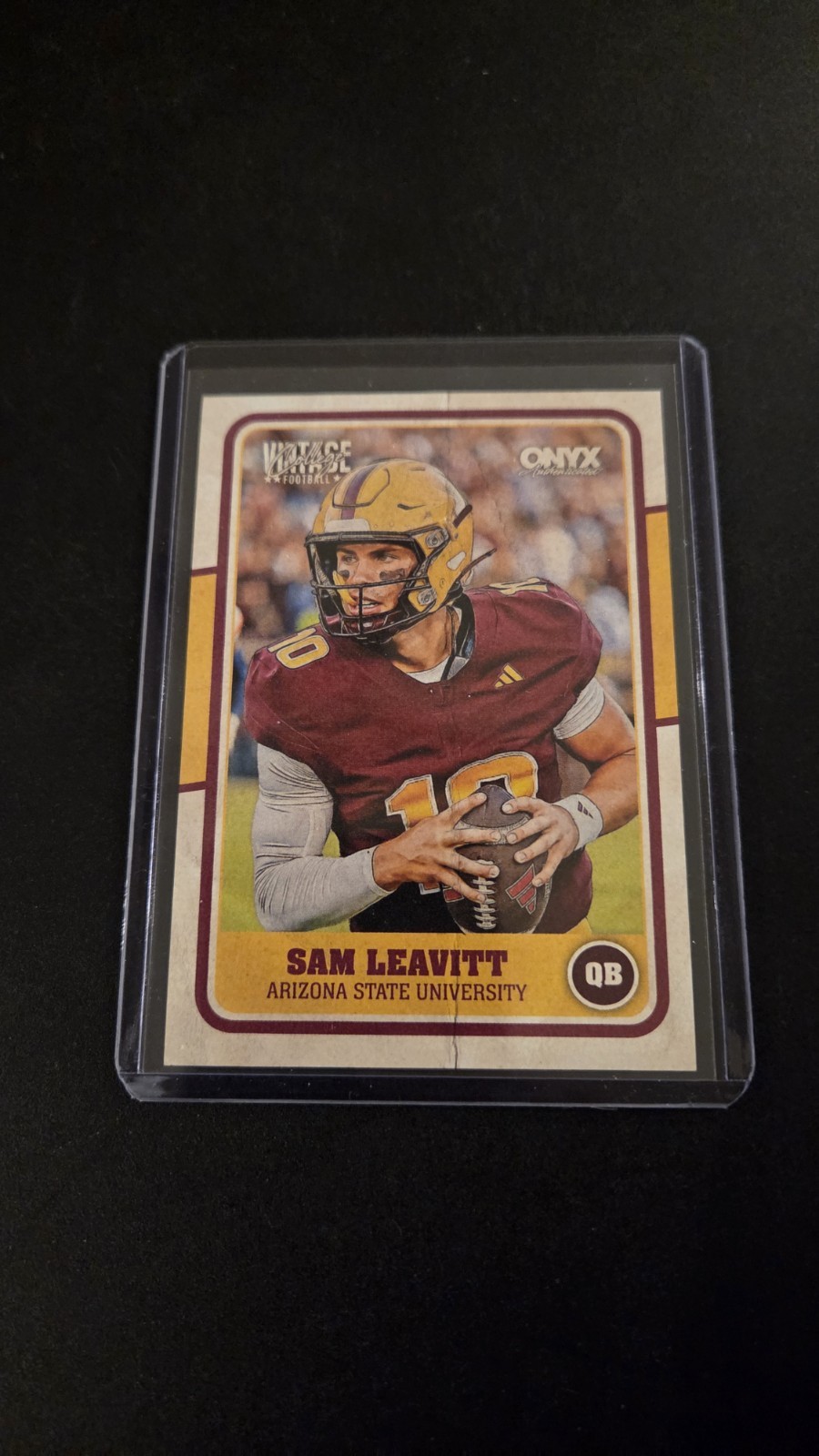 Sam Leavitt 2025 Onyx Vintage Football Rookie Card LSU Tigers RC