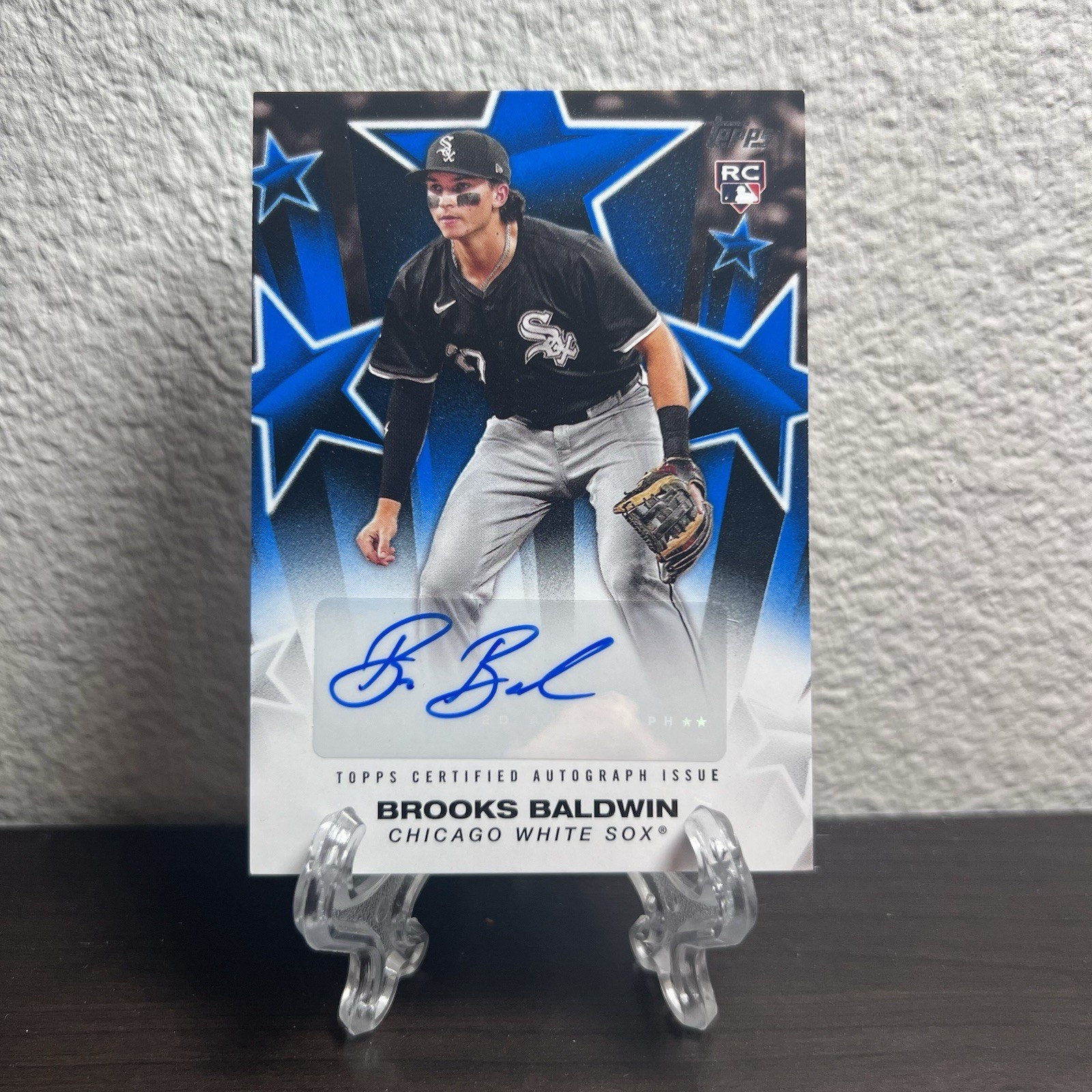 2025 TOPPS BASEBALL STARS BROOKS BALDWIN ROOKIE AUTO /150 BLUE PARALLEL WHITE RC