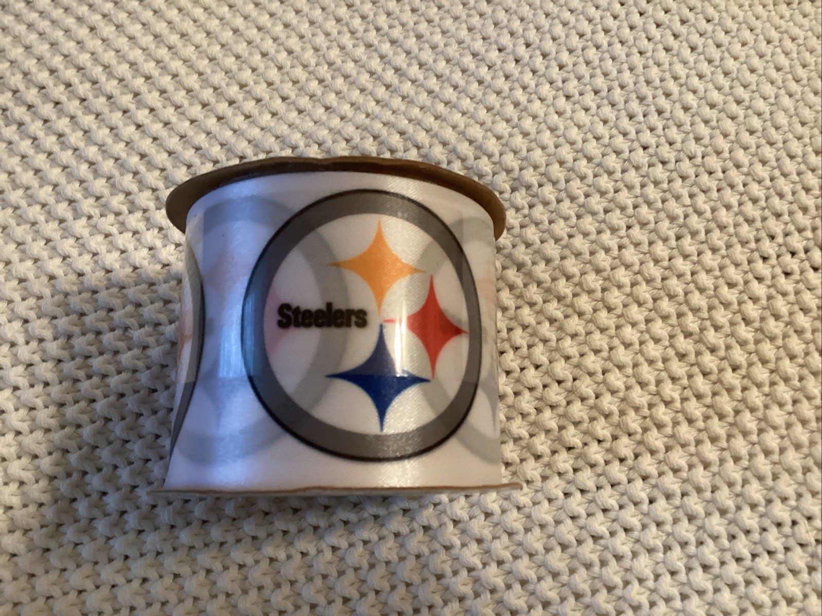 2 7/16″ Pittsburgh Steelers – 9 Ft Spool, NFL Licensed Offray Ribbon NOS 2012