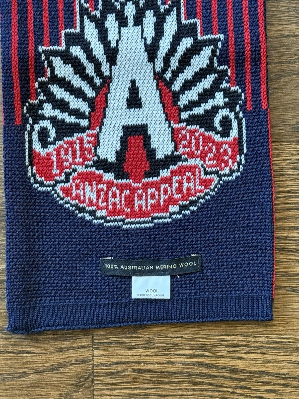 Melbourne Demons AFL Anzac Day 2024 Commemorative Scarf New Never Used