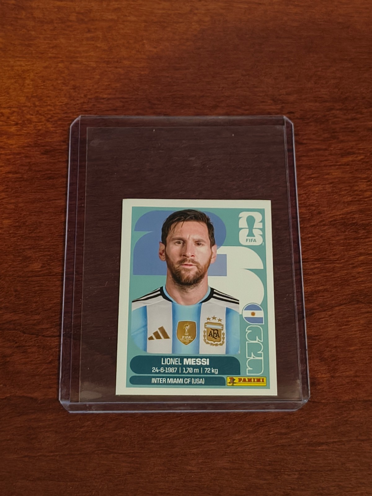 Lionel Messi 2026 Panini FIFA World Cup Sticker Argentina #ARG17