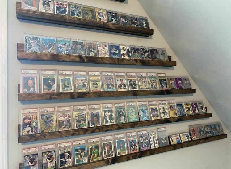 24” Trading Card Display Shelf – Holds Graded, One-Touch, Top Loaded Cards