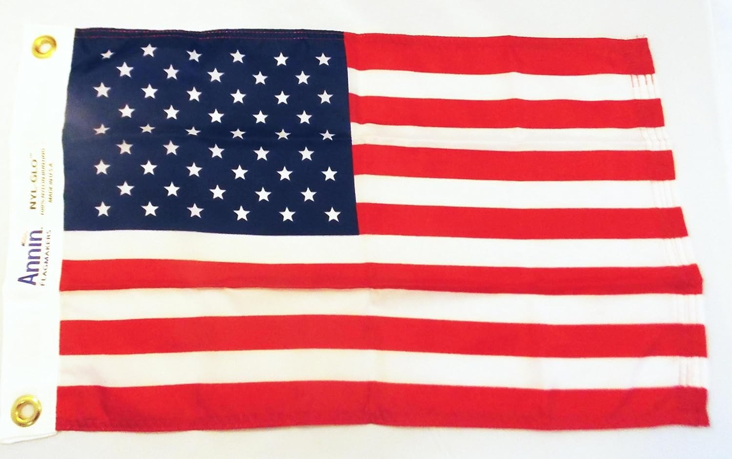 Annin Flagmakers Nylon American Flag, 12 x 12 x 18 inches, 100% Made in USA