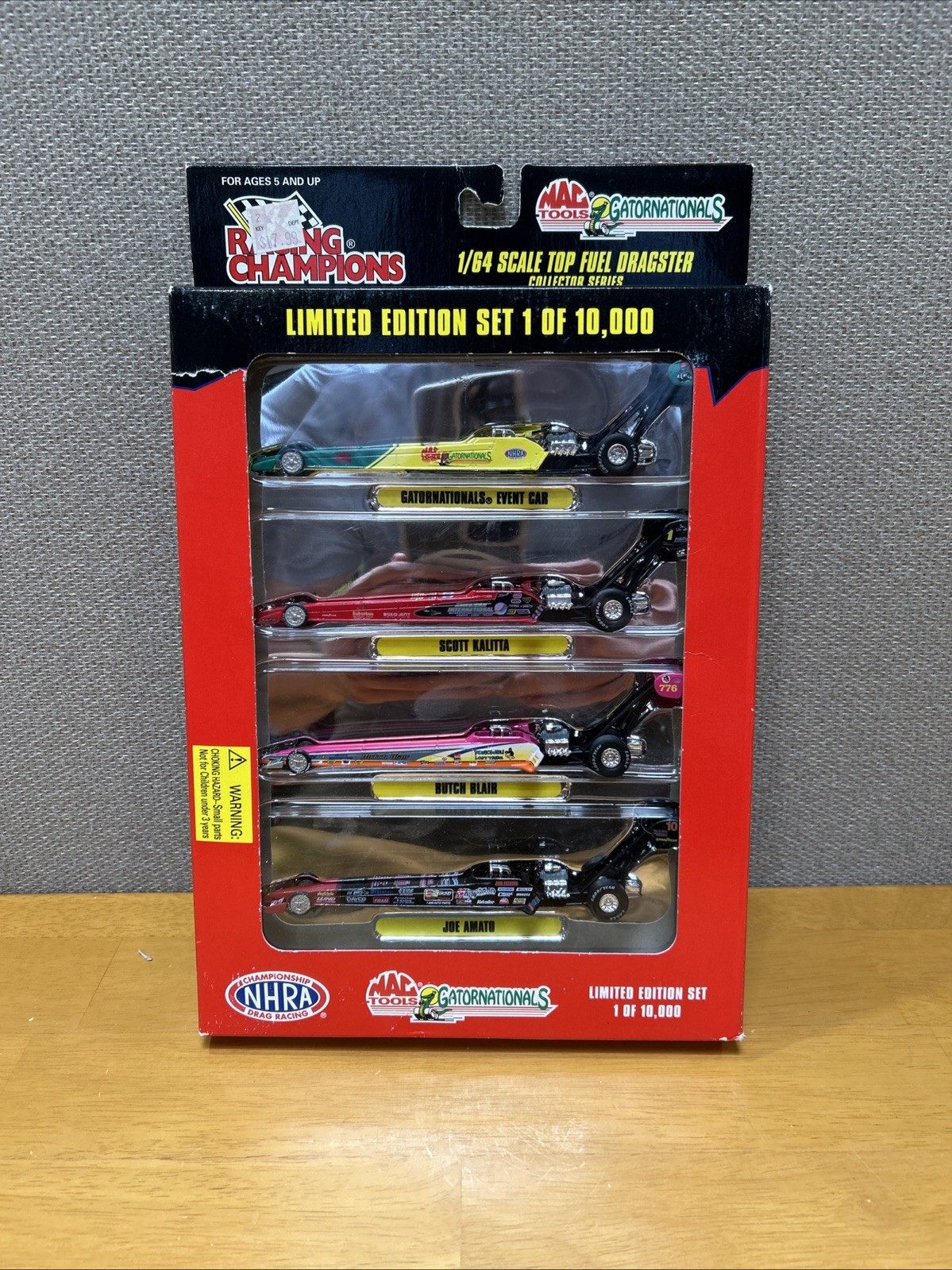 Racing Champions Gatornationals 1/64 Top Fuel Dragster NHRA Diecast Set of 4 New