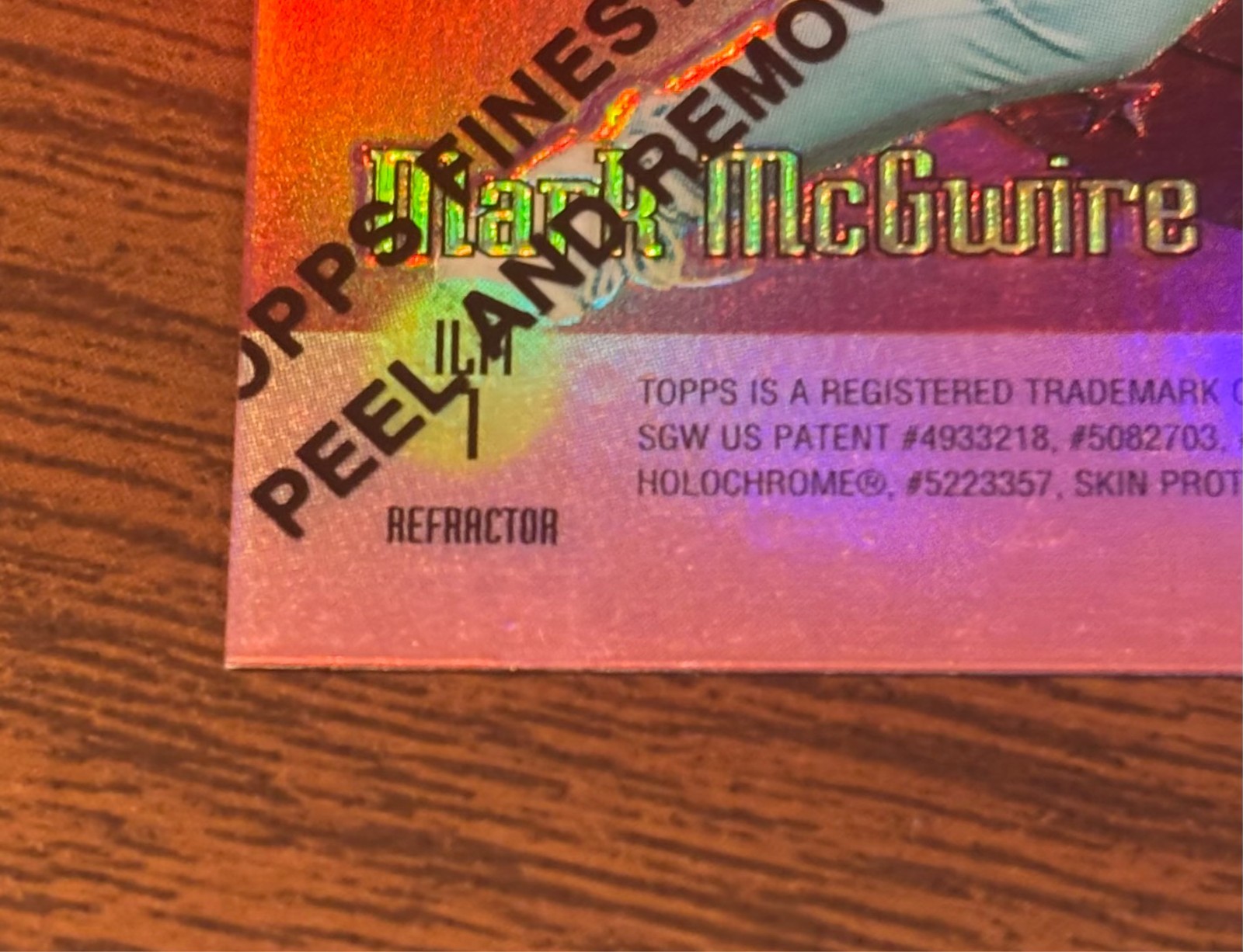 Barry Bonds/Mark McGwire RARE 1997 Topps Inter League Match Up – DUAL REFRACTOR