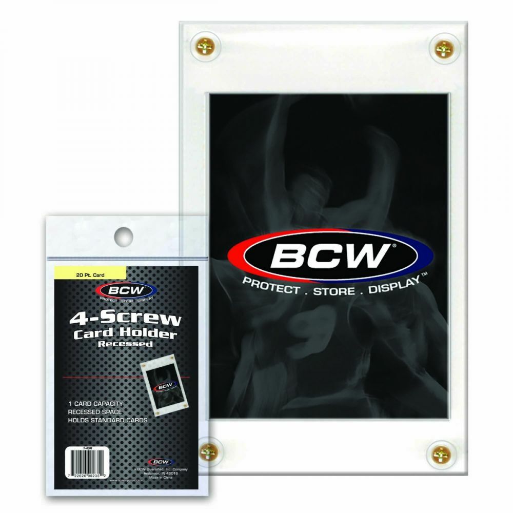30 BCW Recessed 4-Screw Screwdown Standard Sized Card Holders
