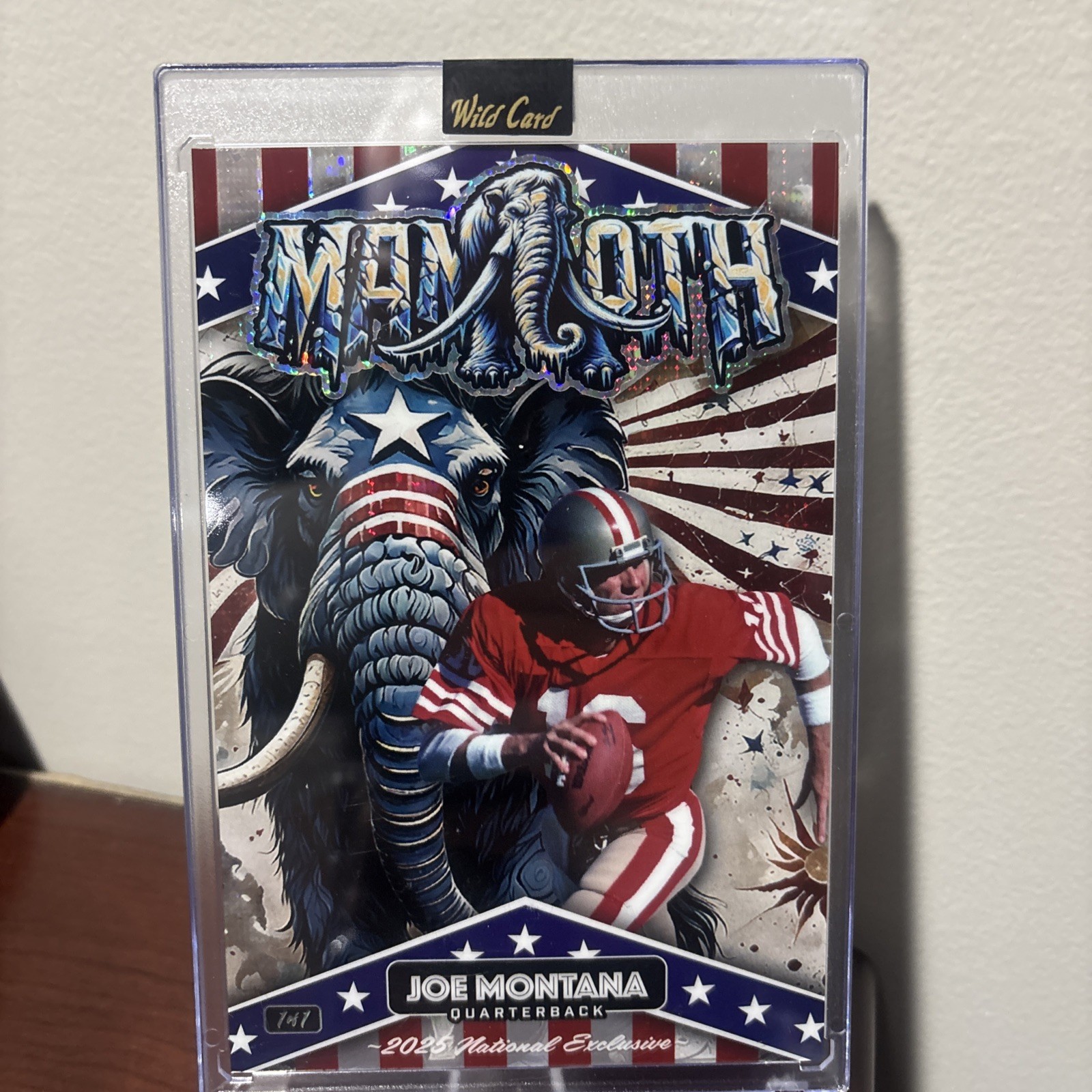 2025 Wild Card🔥Joe Montana🔥 MAMMOTH NATIONAL EXCLUSIVE 1/1 Jumbo 49ers Legend