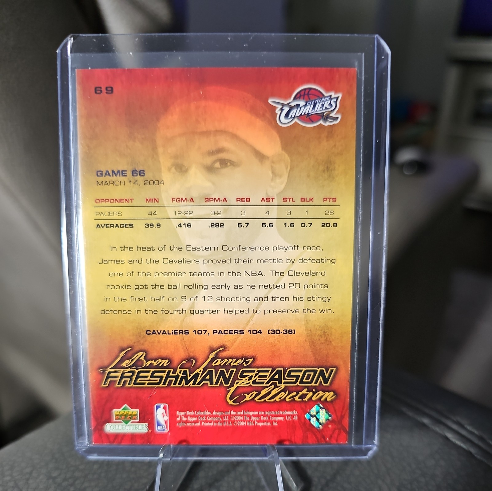 2003-04 Upper Deck LeBron James Freshman Season Collection – LeBron James (RC)
