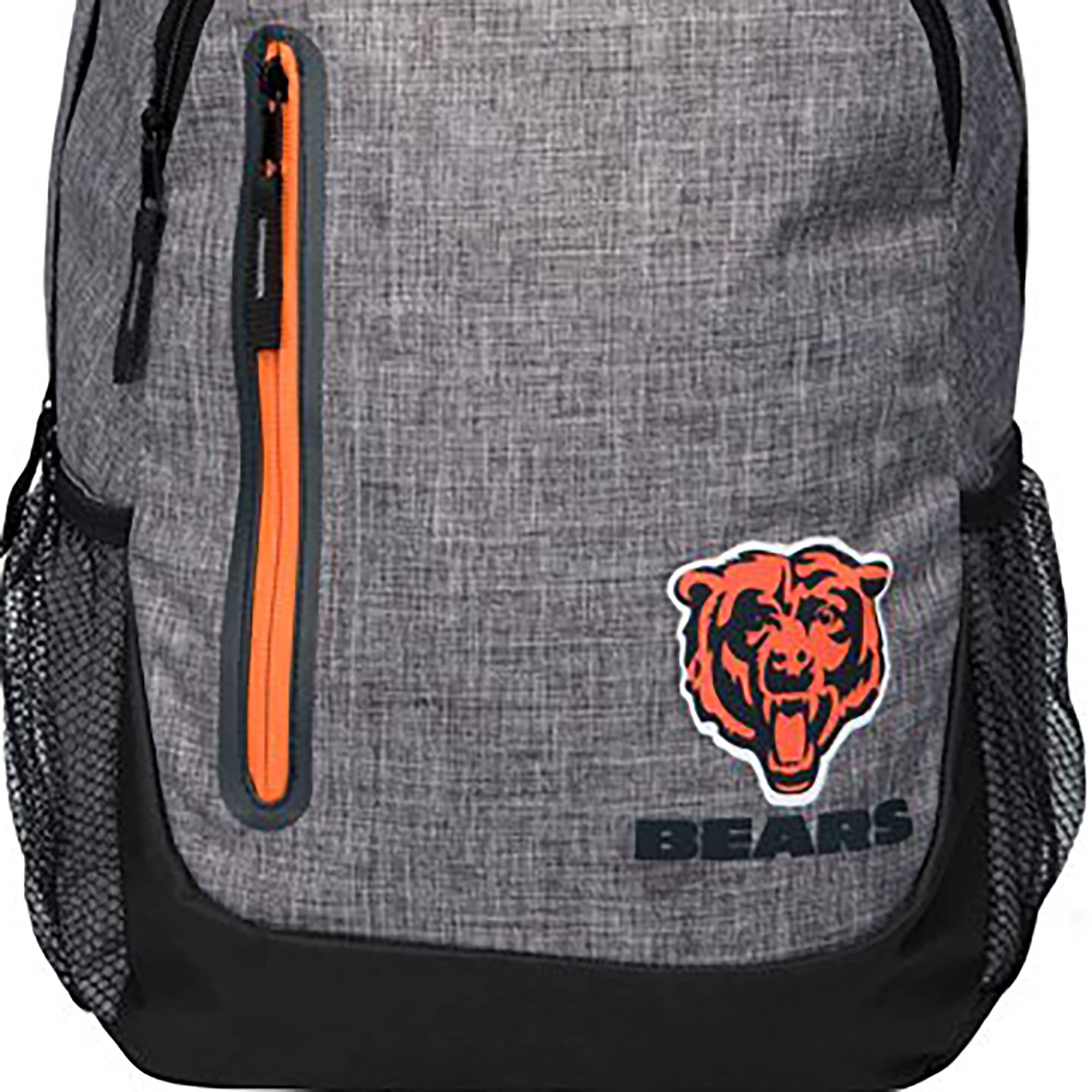 Chicago Bears Heather Gray Backpack – NFL Team Logo, Multiple Pockets, Unisex