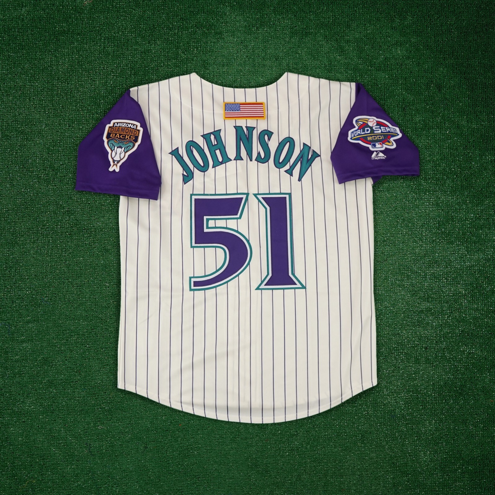 Randy Johnson 2001 Arizona Diamondbacks Men’s Alt Ivory World Series Jersey