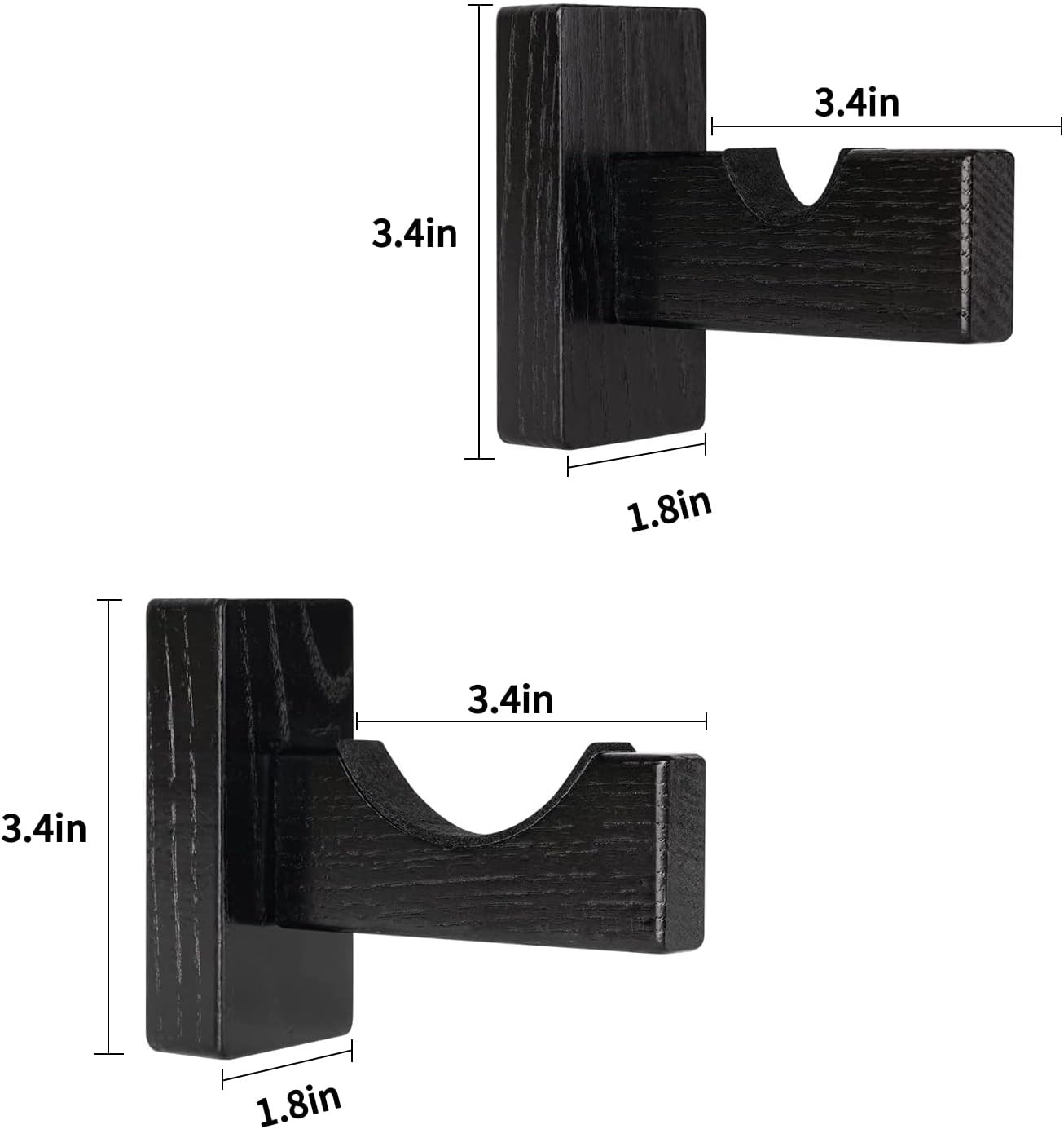 Solid Wood Baseball Bat Display Case – Horizontal Rack, Sturdy Stand, Softball H