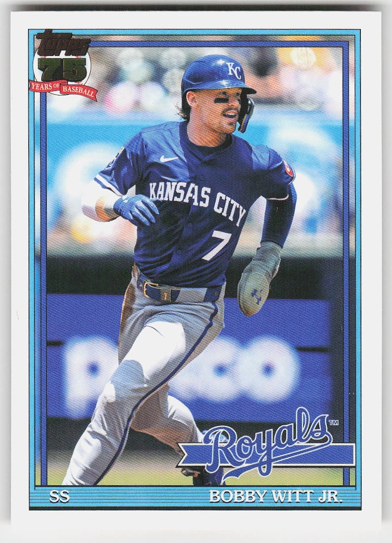 2026 Topps #T91-3 Bobby Witt Jr. BASEBALL Kansas City Royals