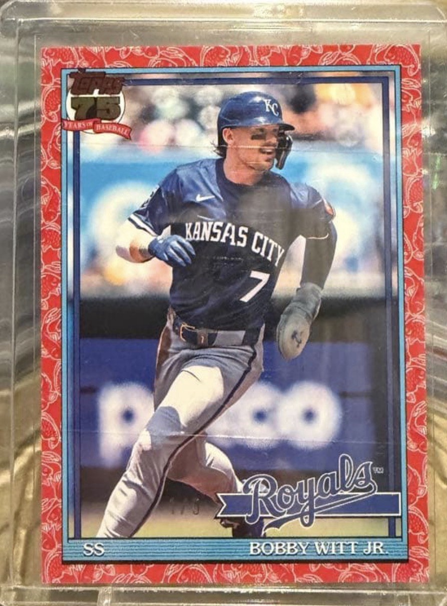 2026 Topps Series 1 Japan Edition #T91-3 Bobby Witt Jr. Koi Fish Red /5 SSP