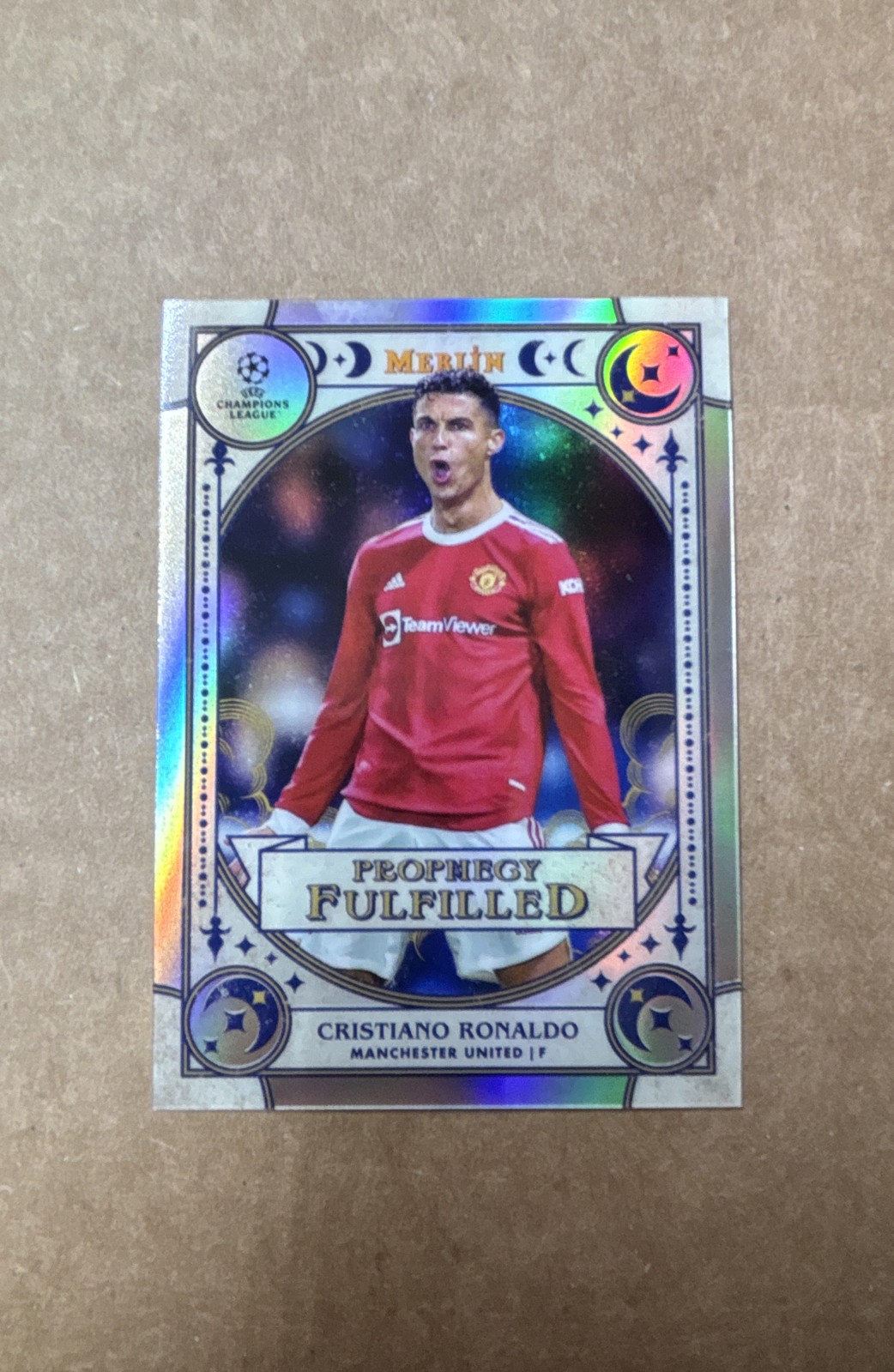 2021-22 Merlin Chrome Uefa Club Competition Prophecy Fulfilled Cristiano Ronaldo