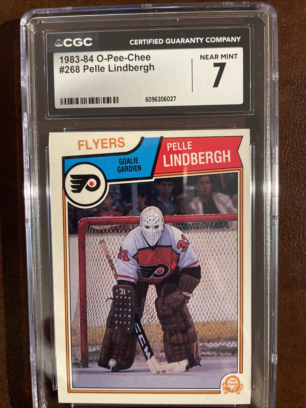 1983-84 O-Pee-Chee Pelle Lindbergh #268 ROOKIE CGC 7 NM