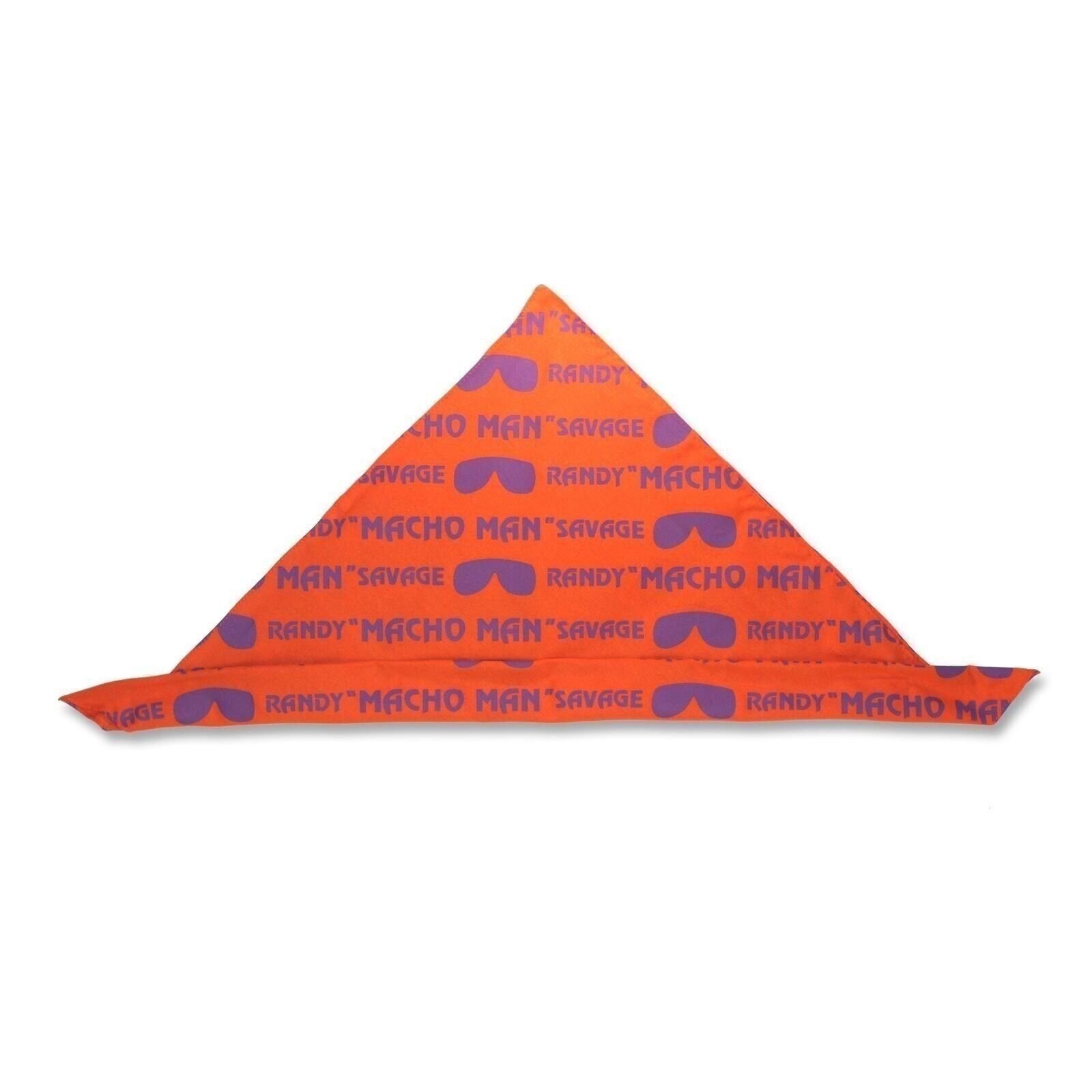 Macho Man Randy Savage Orange Print Bandana New