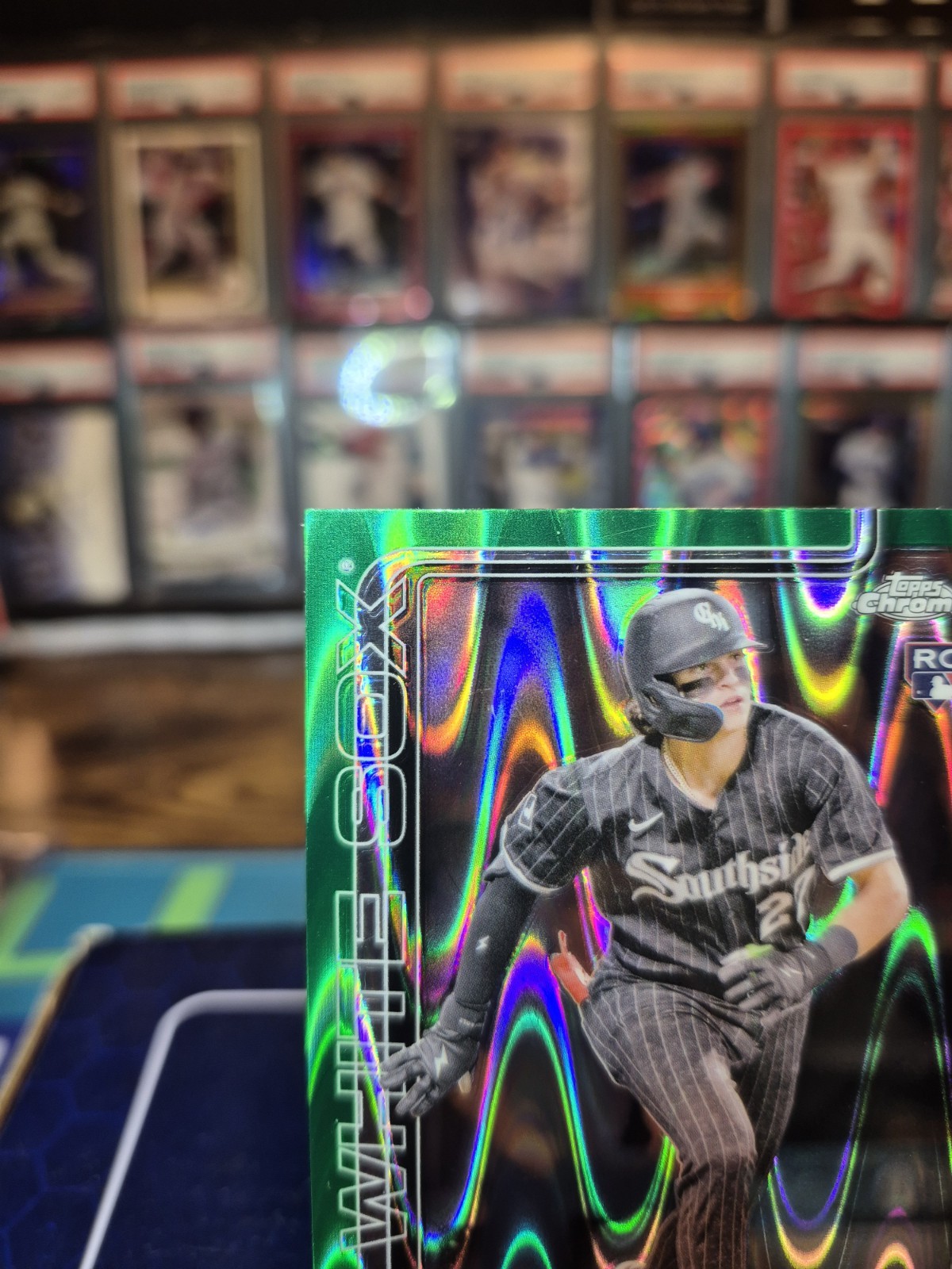 2025 Topps Chrome Brooks Baldwin RC Green RayWave Refractor /99 White Sox