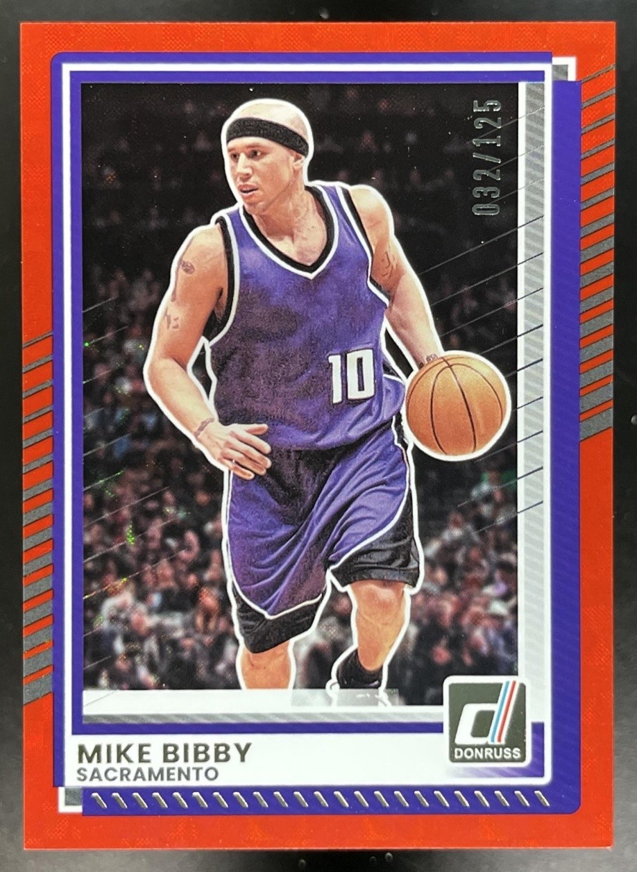 Mike Bibby /125 Red Hyper 2025-26 Panini Donruss #185