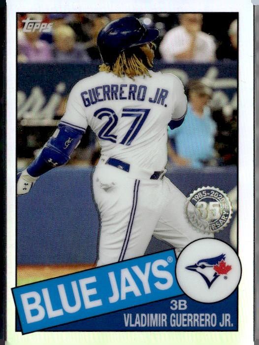 2020 Topps Chrome #85TC-6 Vladimir Guerrero Jr. 1985 Topps Baseball