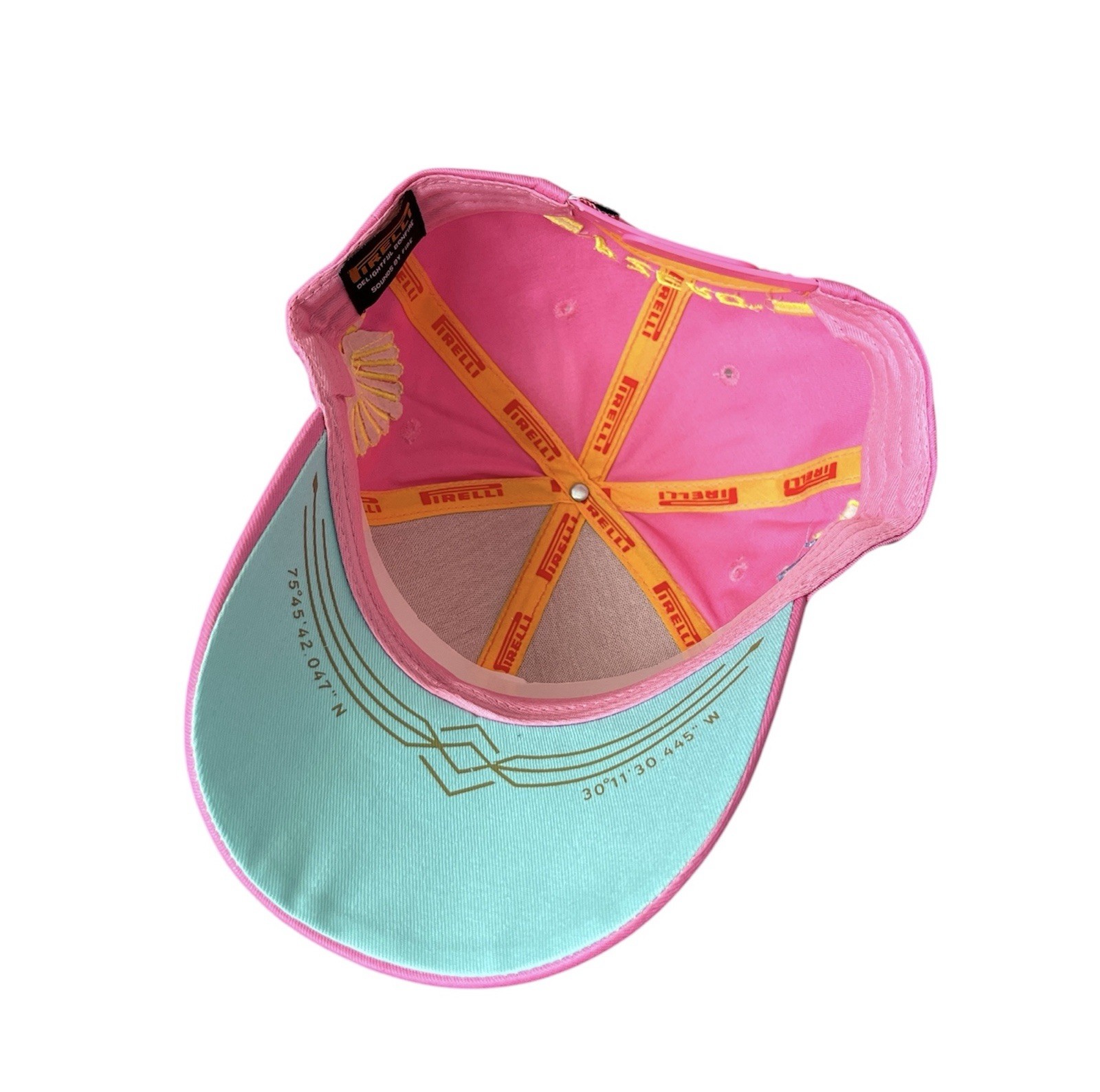 Pirelli Podium 1st Place Pink Hat Miami F1 SnapBack Adjustable NEW