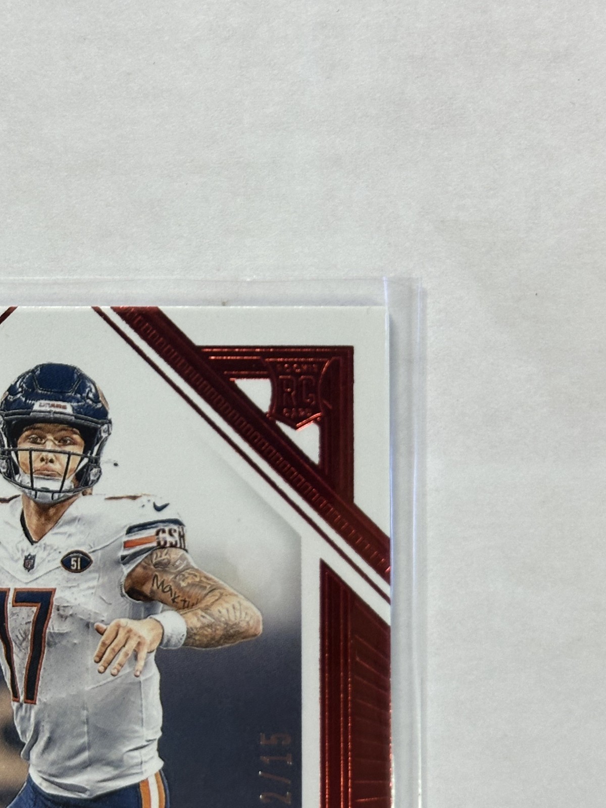 Tyson Bagent Ruby Auto /15 (2023) Panini Flawless Football #RFS-TBA Bears