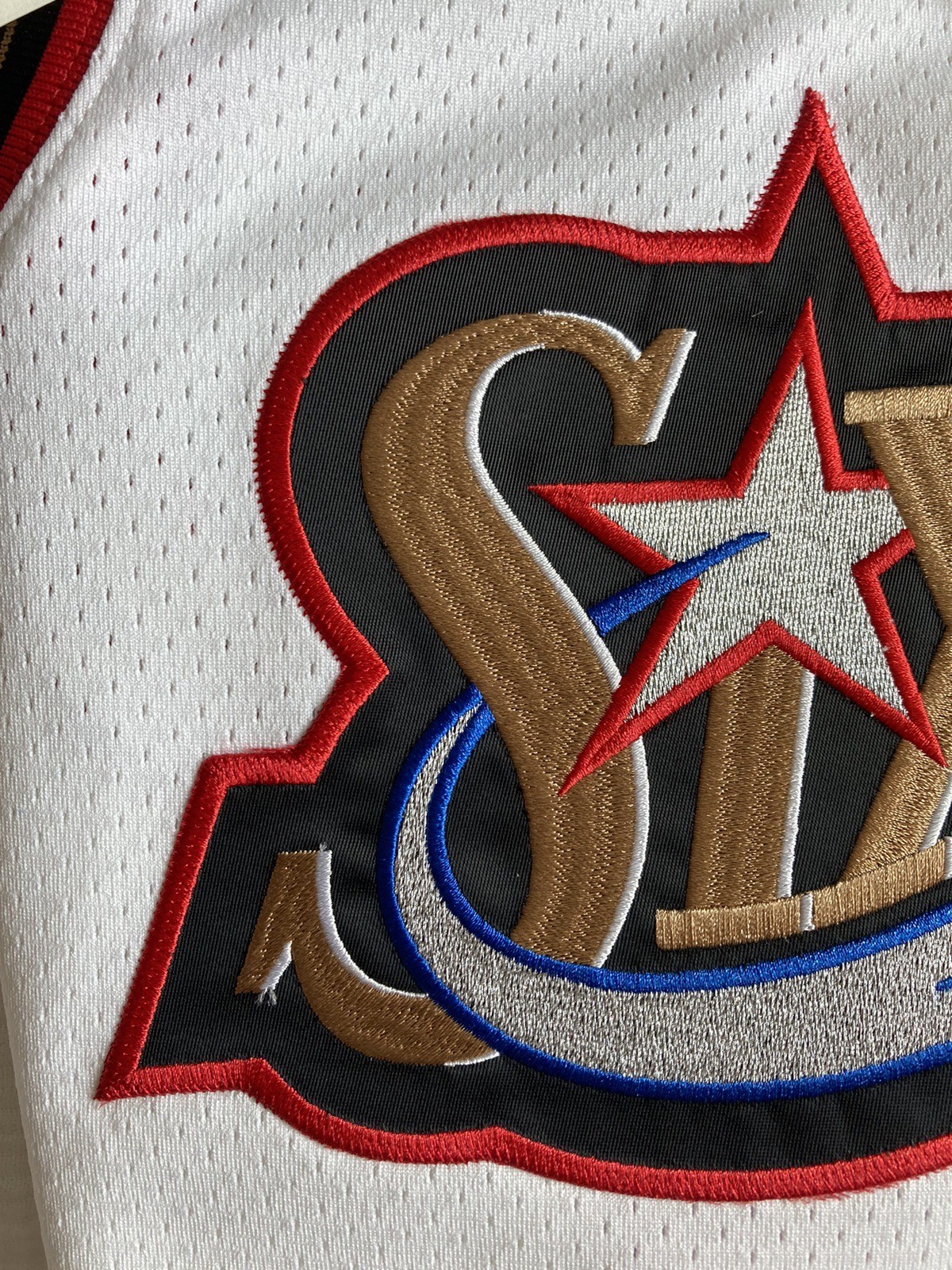 Authentic MITCHELL & NESS 76ers Allen Iverson 2000 All Star Game JERSEY SMALL 36
