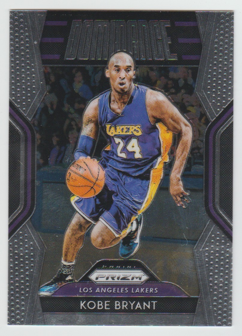 KOBE BRYANT Lakers 2018-19 Panini Prizm DOMINANCE #6 Sweet MAMBA Insert Card QTY