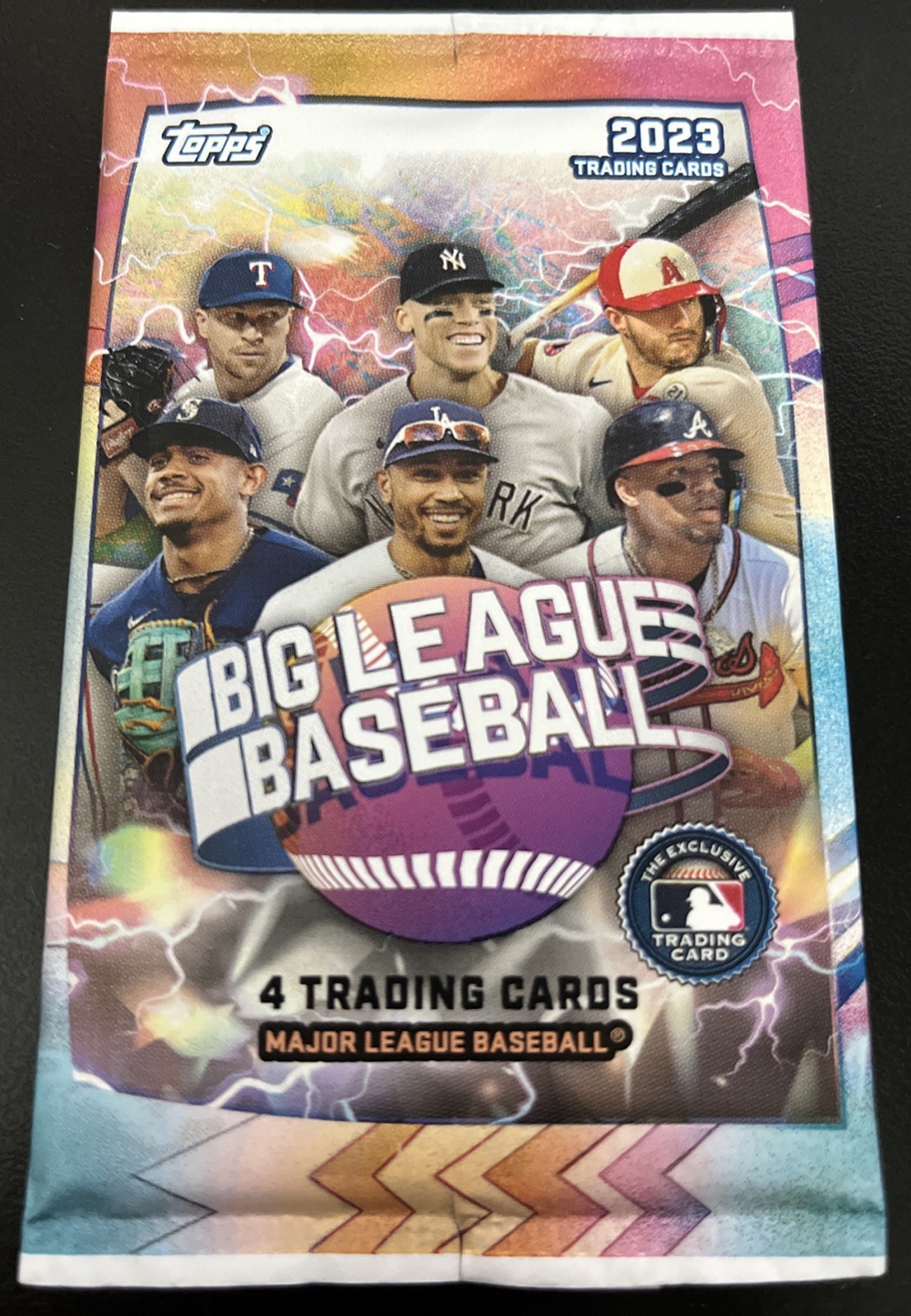 2023 Topps Big League Baseball 4 Card Pack-Factory Sealed-Ships Free