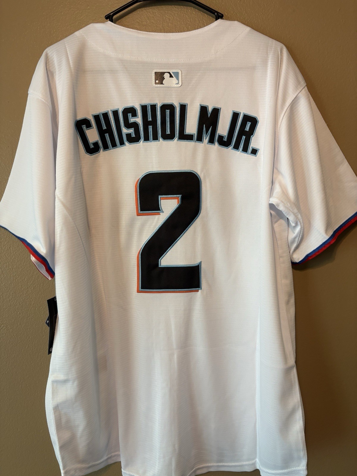 Jazz Chisholm 2 Jersey Miami Marlins Adult Large (48″ around) Baseball Stitch