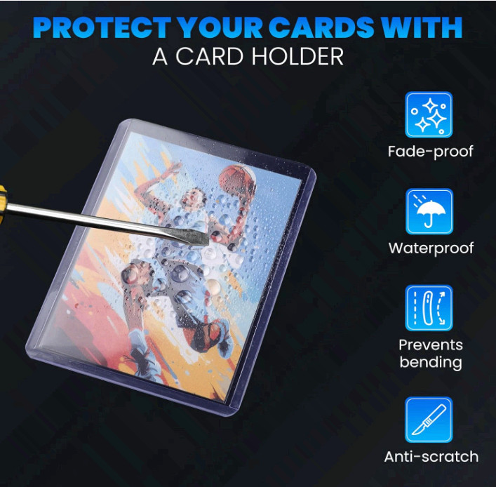 2000 Card Sleeves Top Loaders for Cards, 3″ x 4″ Hard Plastic Toploaders