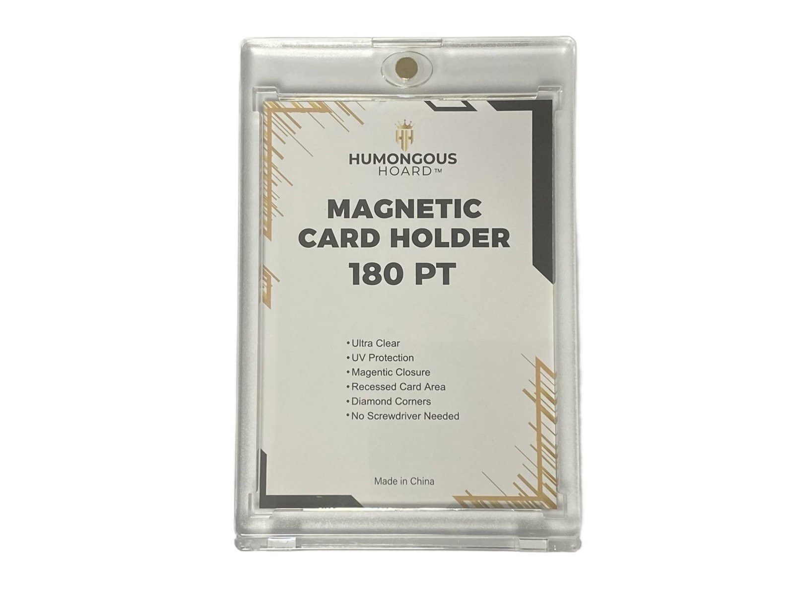 Humongous Hoard 180 pt. Magnetic Holder Clear UV Protect Extra Thick Patch Cards