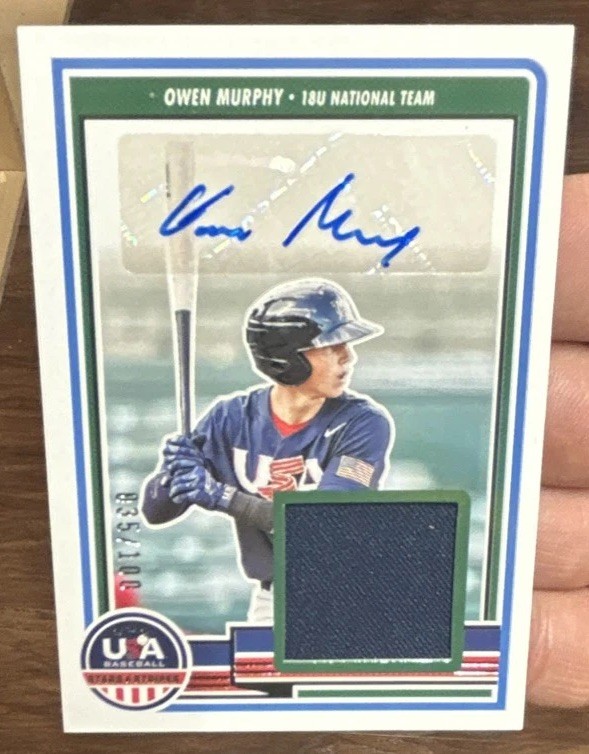 2023 Panini USA Baseball Stars & Stripes – Owen Murphy
