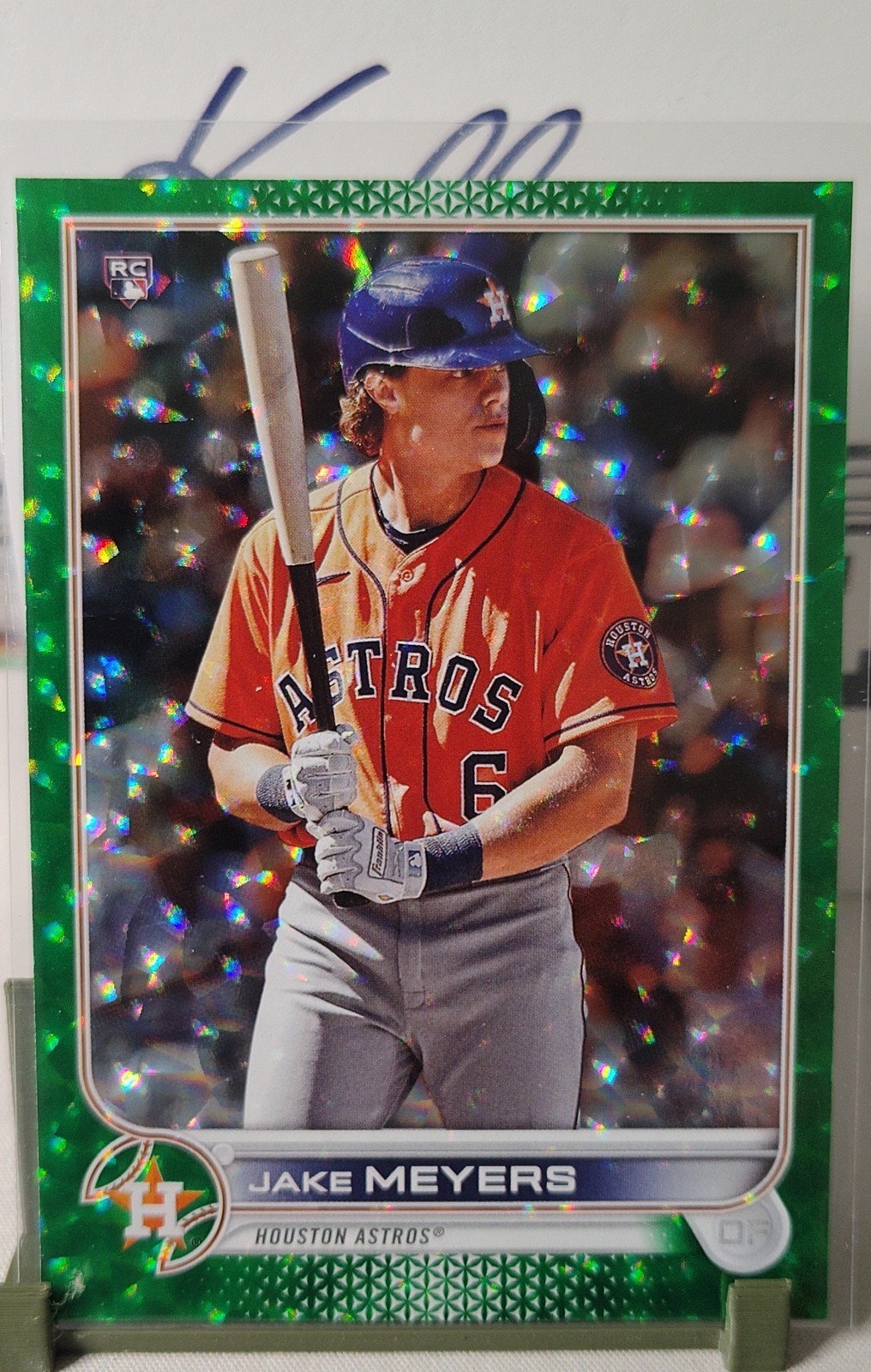 2022 Topps Series 1 – Jake Meyers #295 Green Foil /499 (RC)