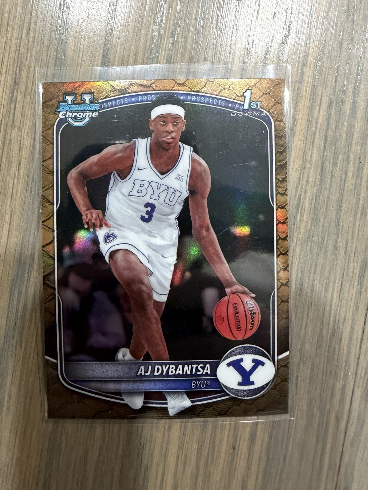 2025-26 Bowman 1st Basketball AJ Dybansta Reptilian Refractor