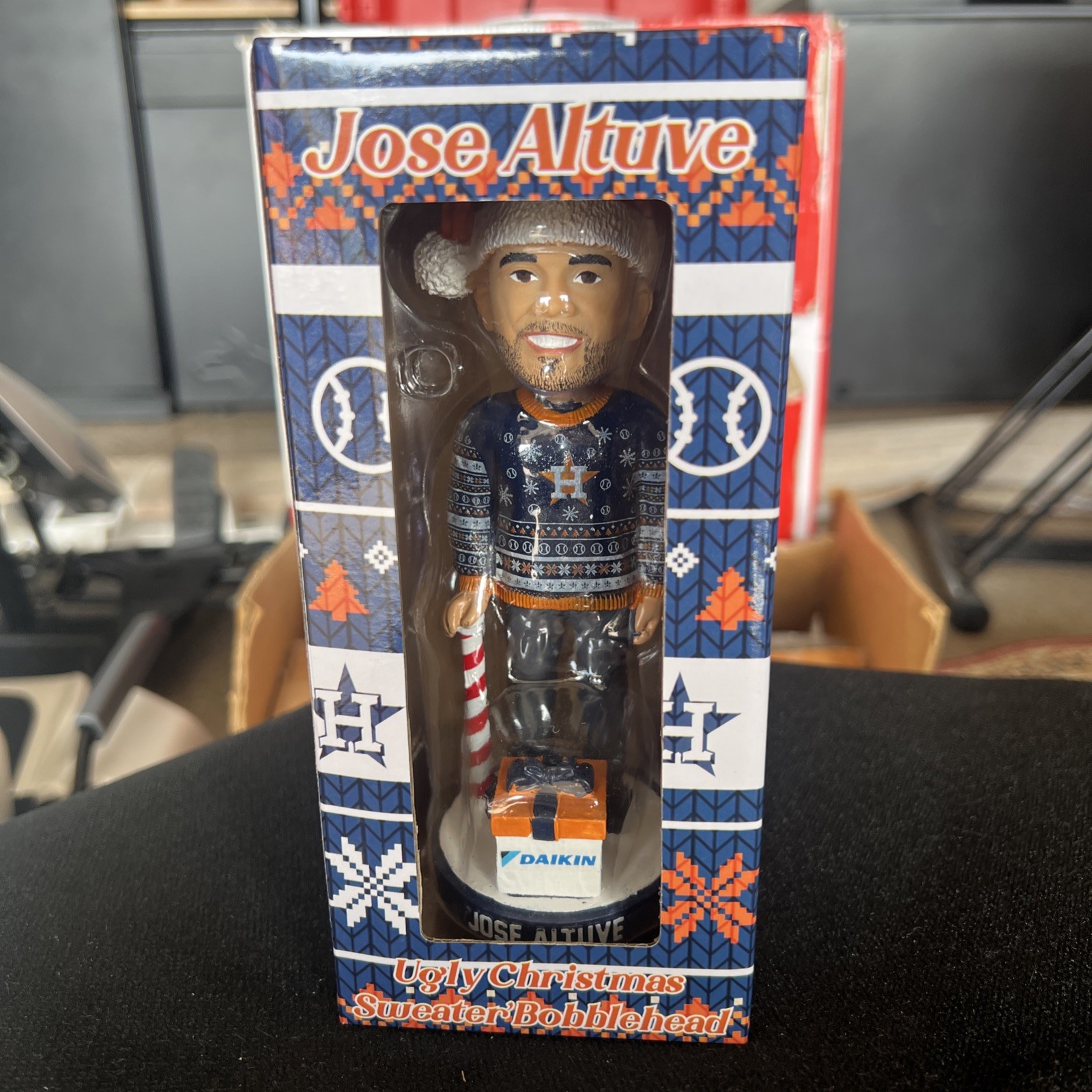 Jose Altuve Houston Astros Ugly Christmas Sweater SGA Bobblehead NIB