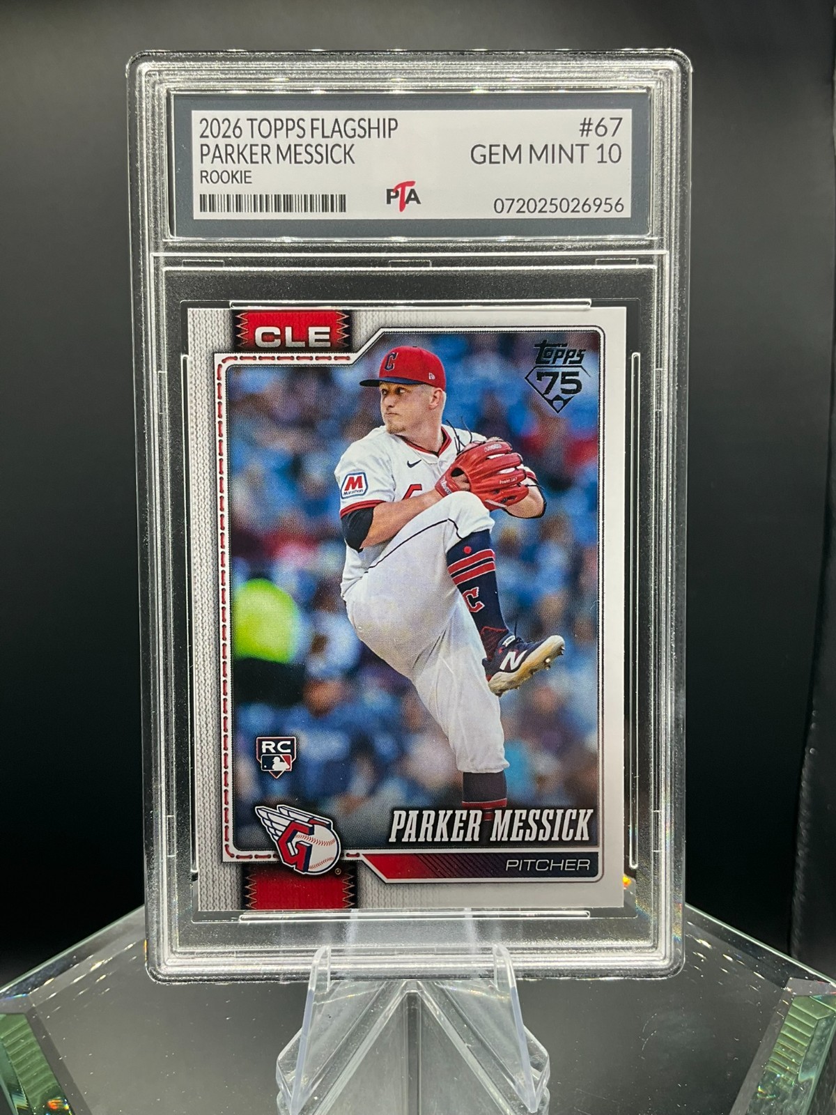 2026 Topps Flagship #67 Parker Messick True Rookie Card Graded GEM MINT PTA 10🔥