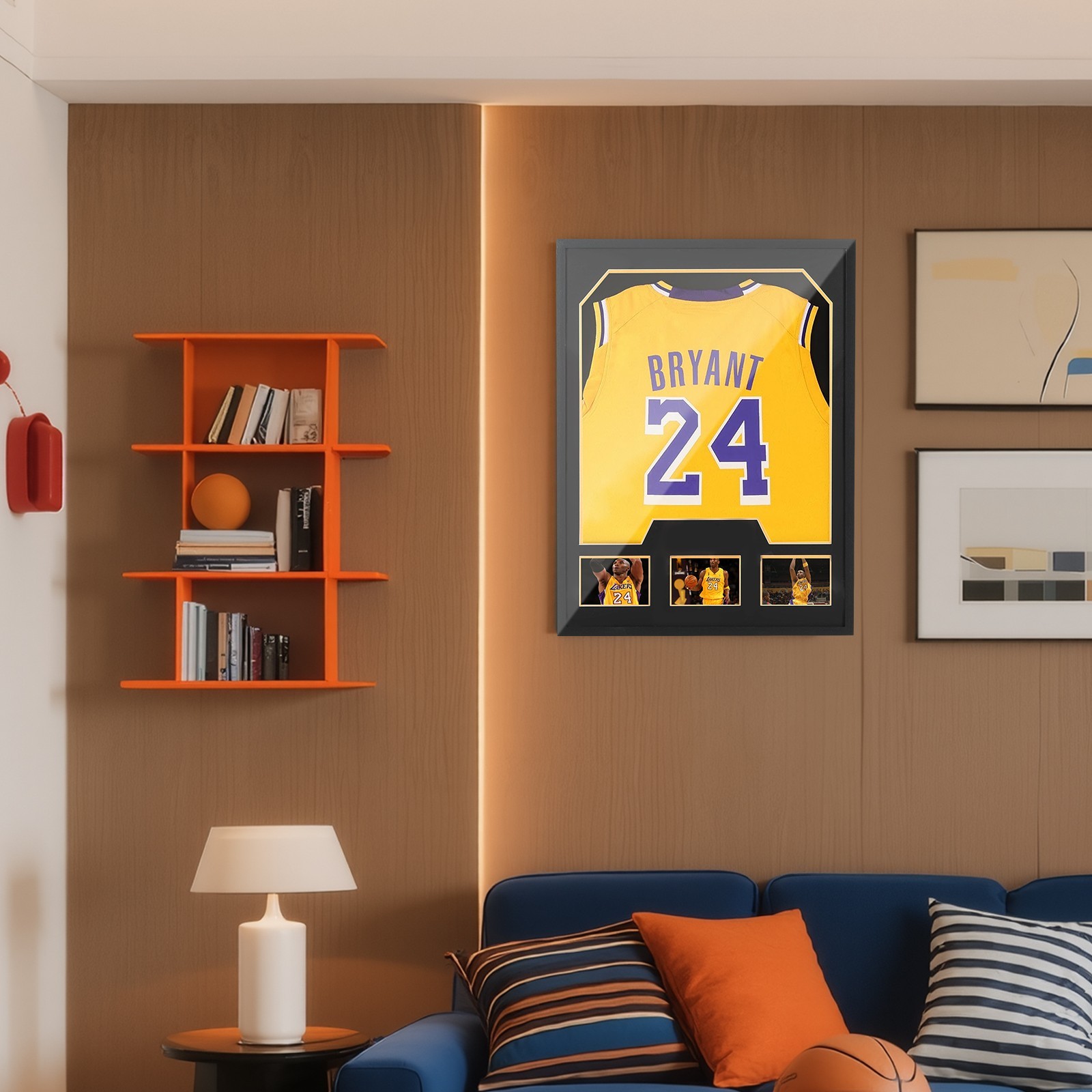 Jersey Display Case with Photo Slots, UV Protection Shadow Box for Sports (2P)