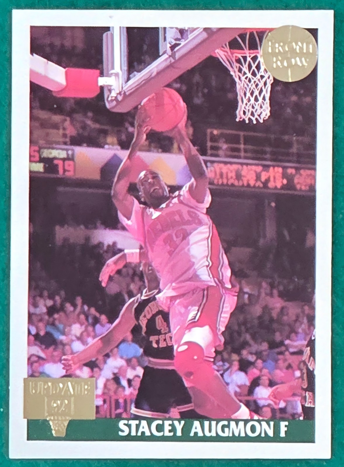 Stacey Augmon – 1992 Front Row Update #56 – Atlanta Hawks (UNLV) Basketball Card