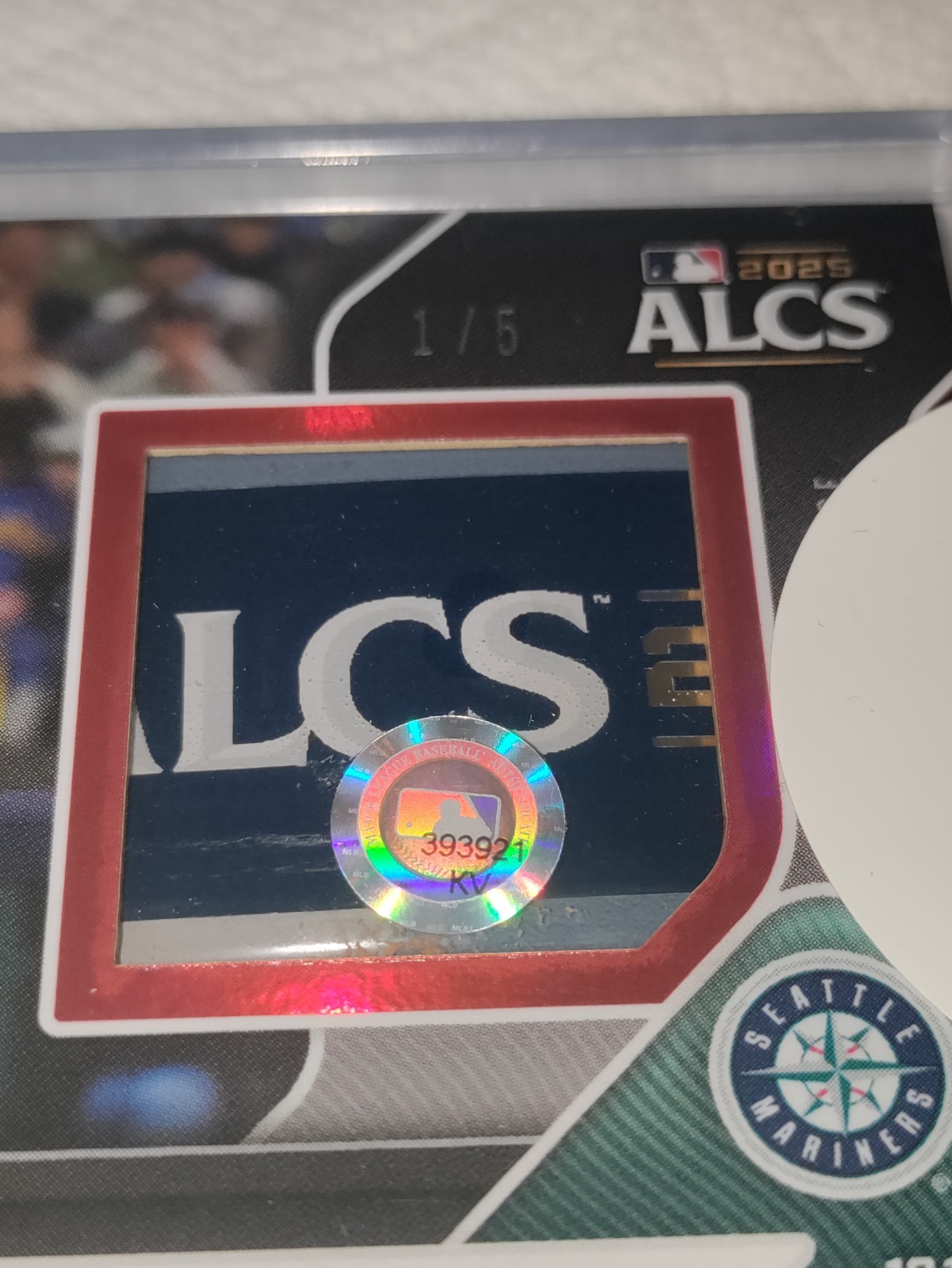 Topps NOW Baseball Game-Used Base Relic Card – Red Parallel – Eugenio Suárez /5