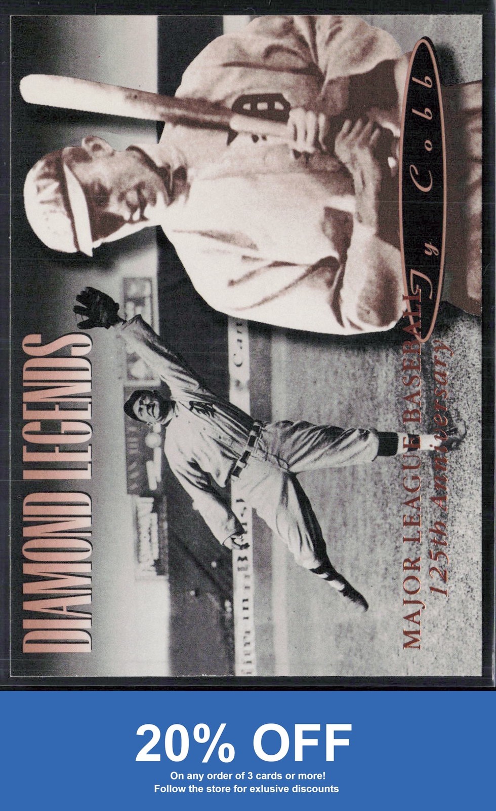 Ty Cobb 1994 Upper Deck All-Time Heroes 125th-Anniversary #174 Detroit Tigers