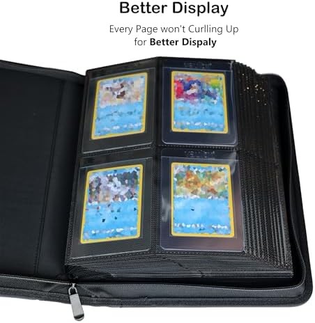 4-Pocket Binder for Semi Rigid Card Holders, Holds 208 Semi Rigid Card Holder, S