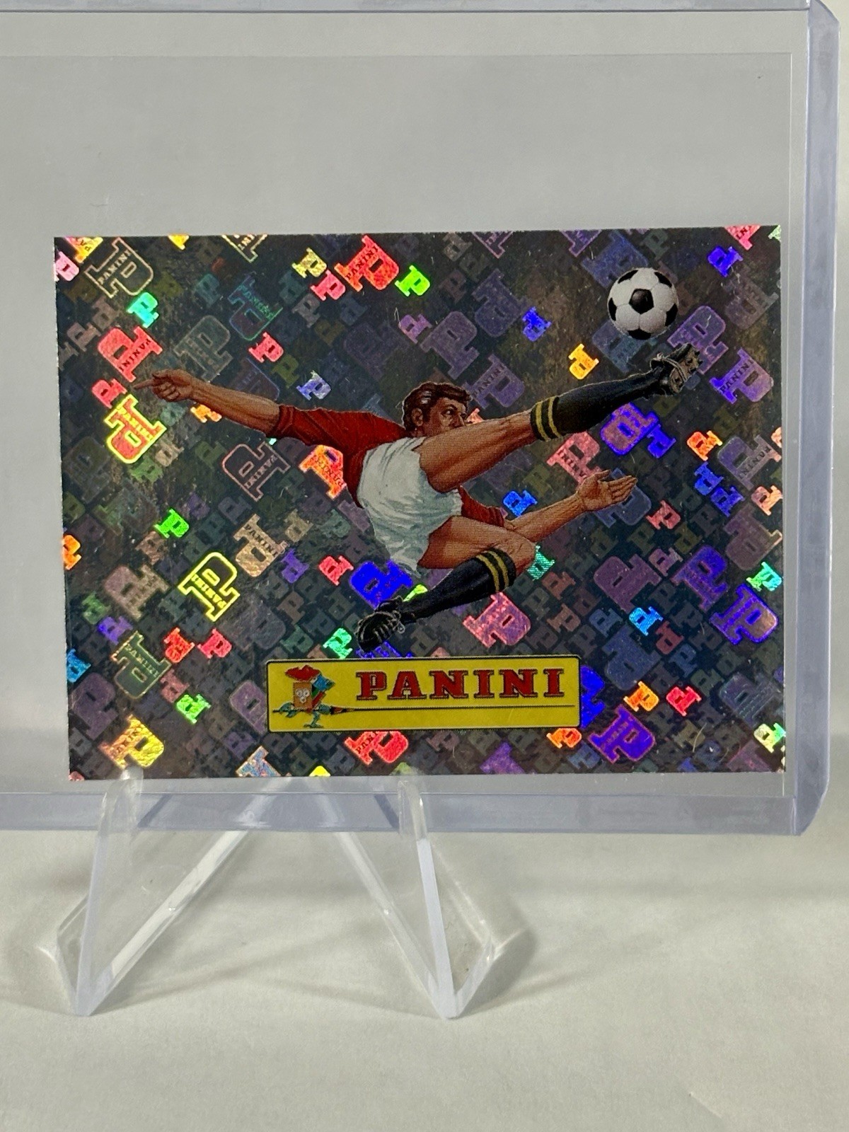 Carlo Parola 2026 Panini Soccer Holo Sticker Rare Bicycle Kick Logo Foil #00