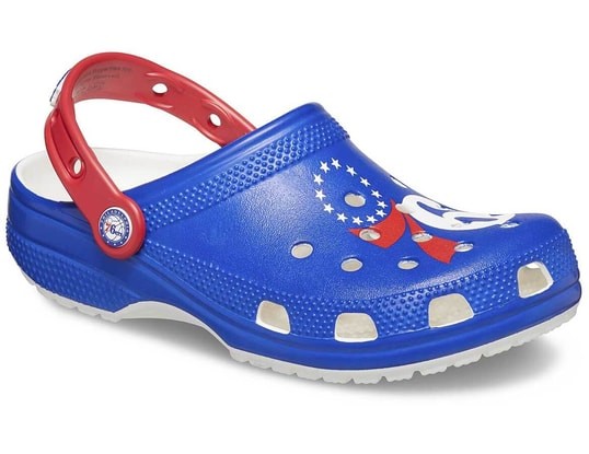 Crocs Classic Clog Philadelphia 76ers NBA Blue Unisex Adults MSRP $60