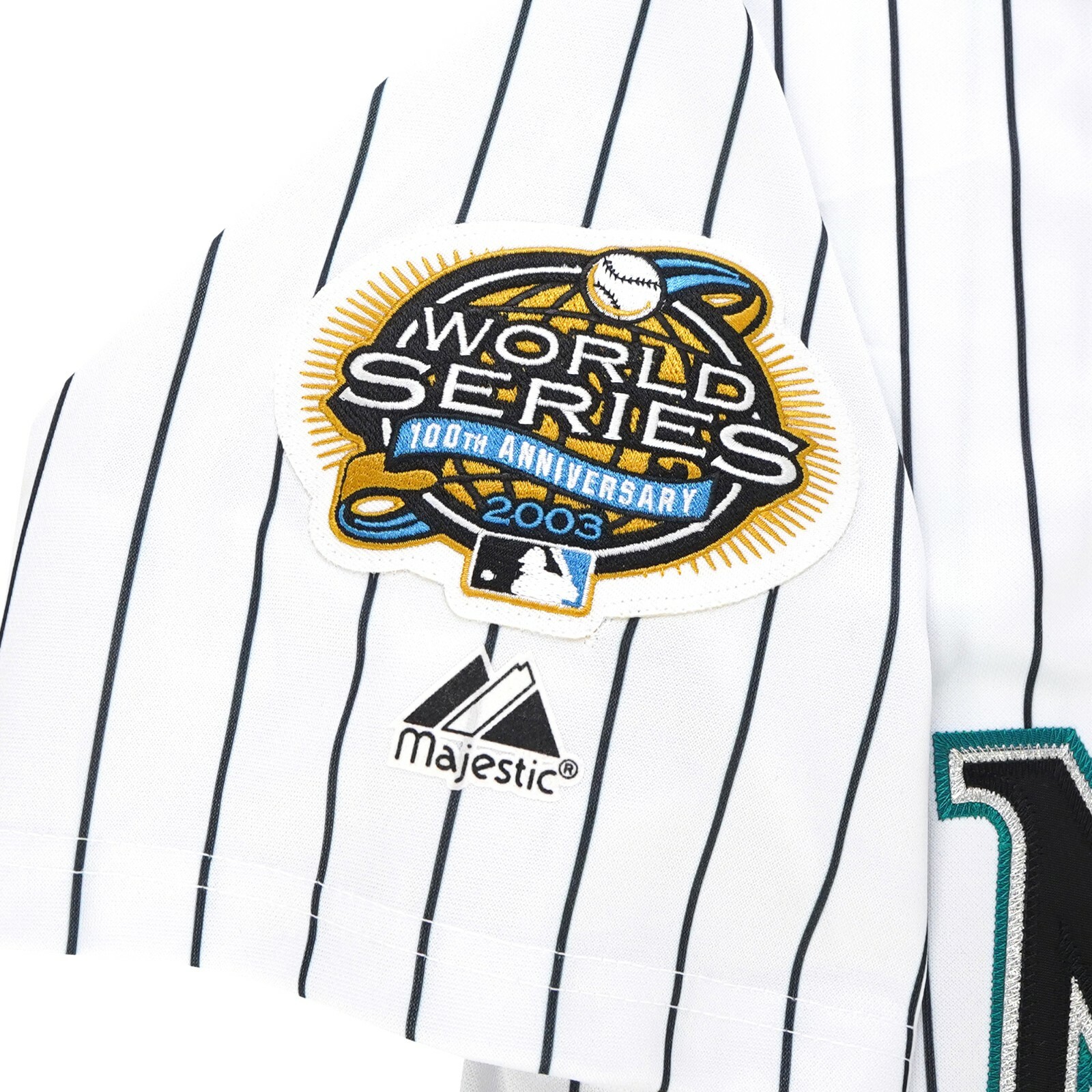 Josh Beckett 2003 Florida Marlins World Series Men’s Home White Jersey (S-3XL)
