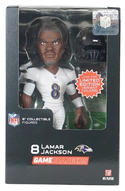 Lamar Jackson NFL Game Changers 6″ Collectible Figure Baltimore Ravens
