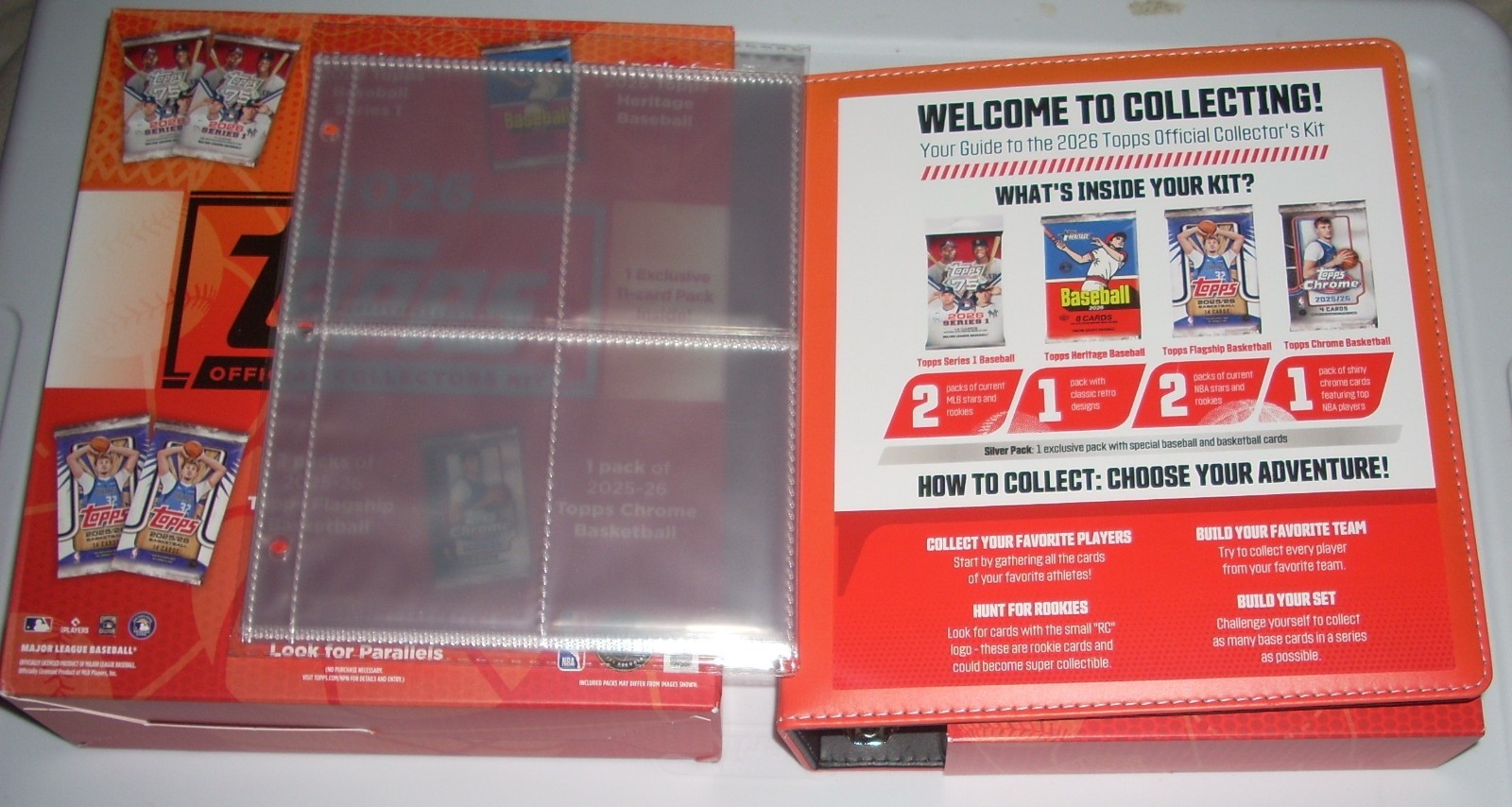NO PACKS 2026 Topps Official Collectors Kit – Card Album & supplies